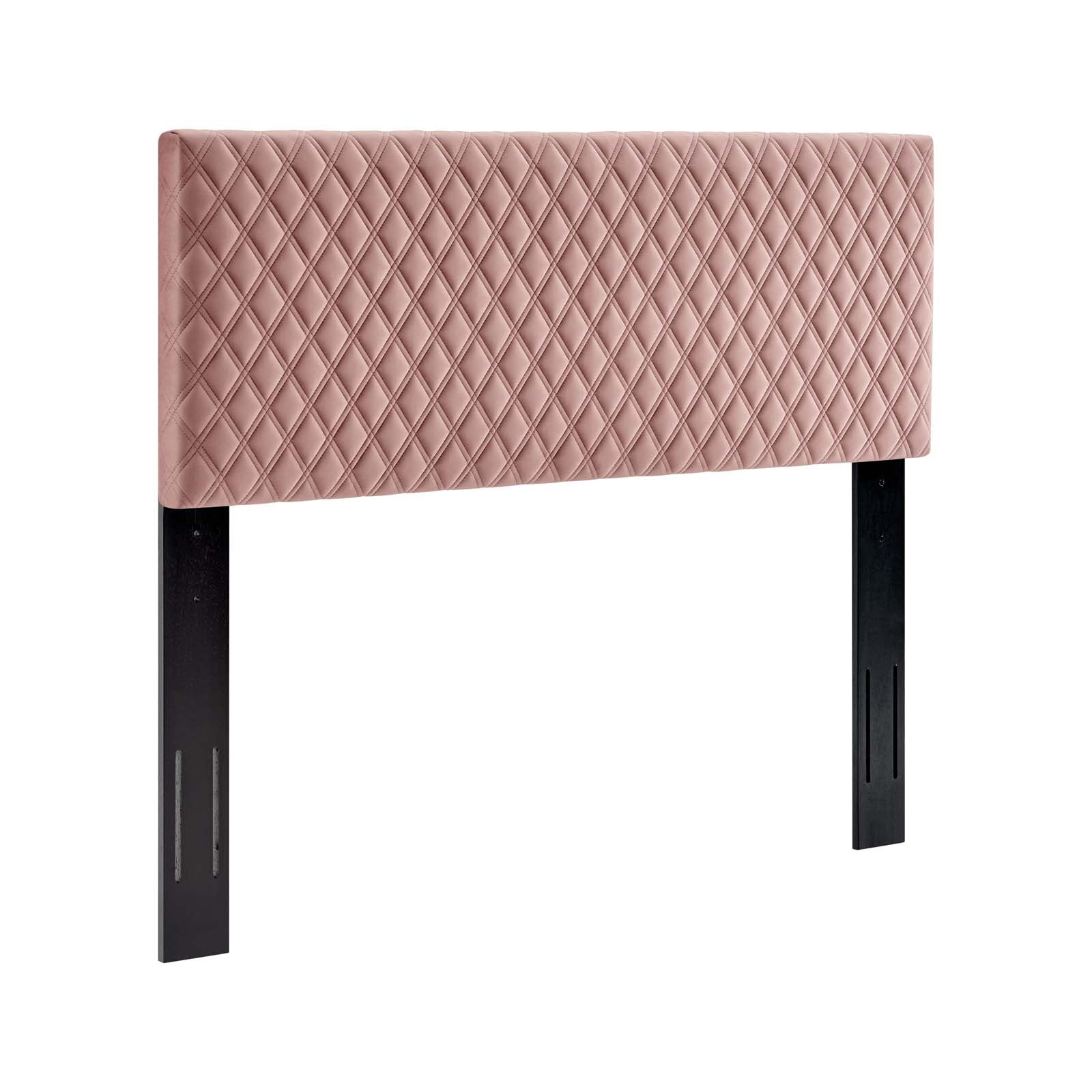 Modway Headboards - Angela King Performance Velvet Headboard Dusty Rose