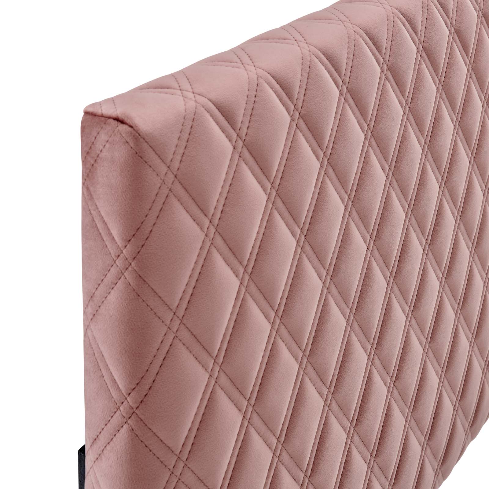 Modway Headboards - Angela King Performance Velvet Headboard Dusty Rose