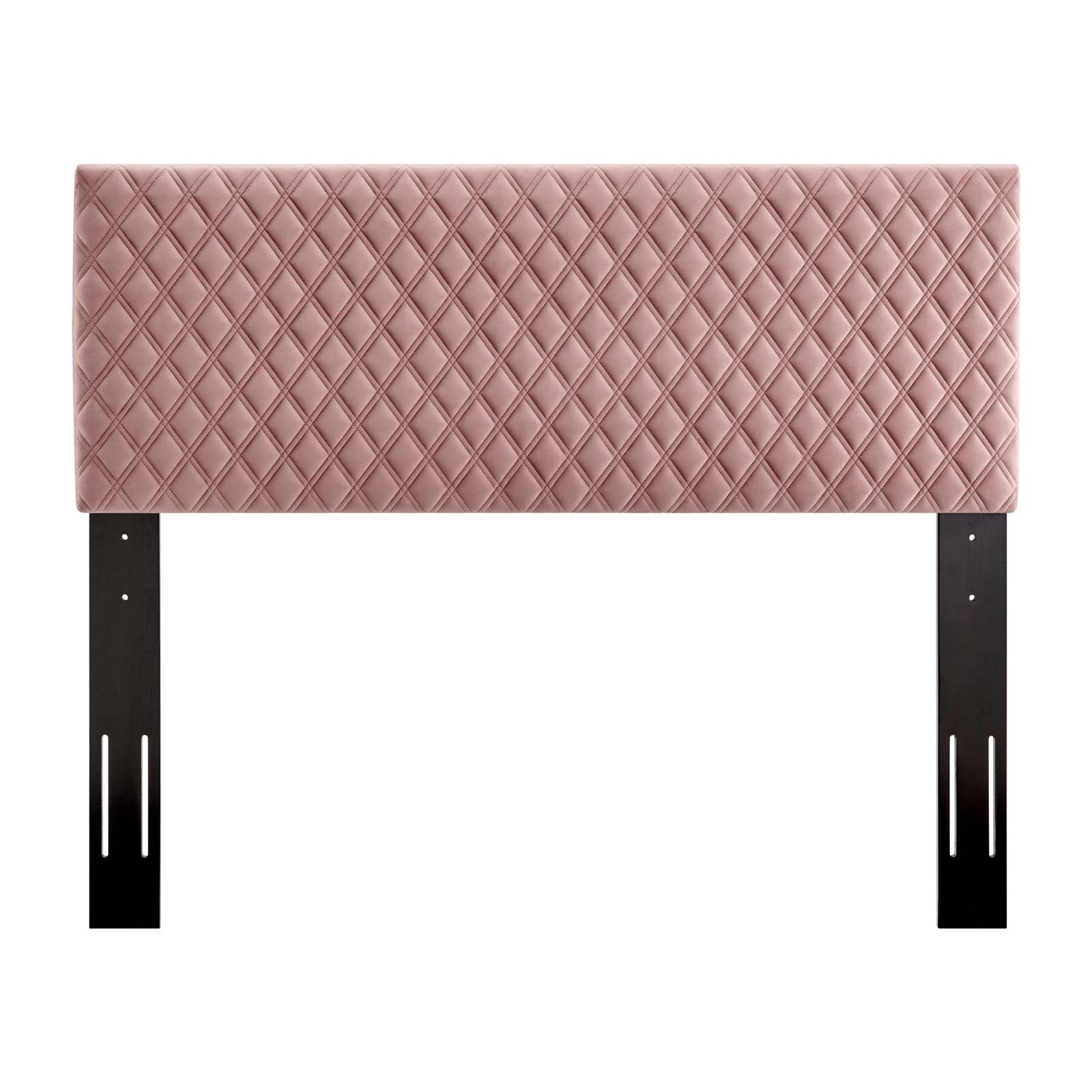 Modway Headboards - Angela King Performance Velvet Headboard Dusty Rose