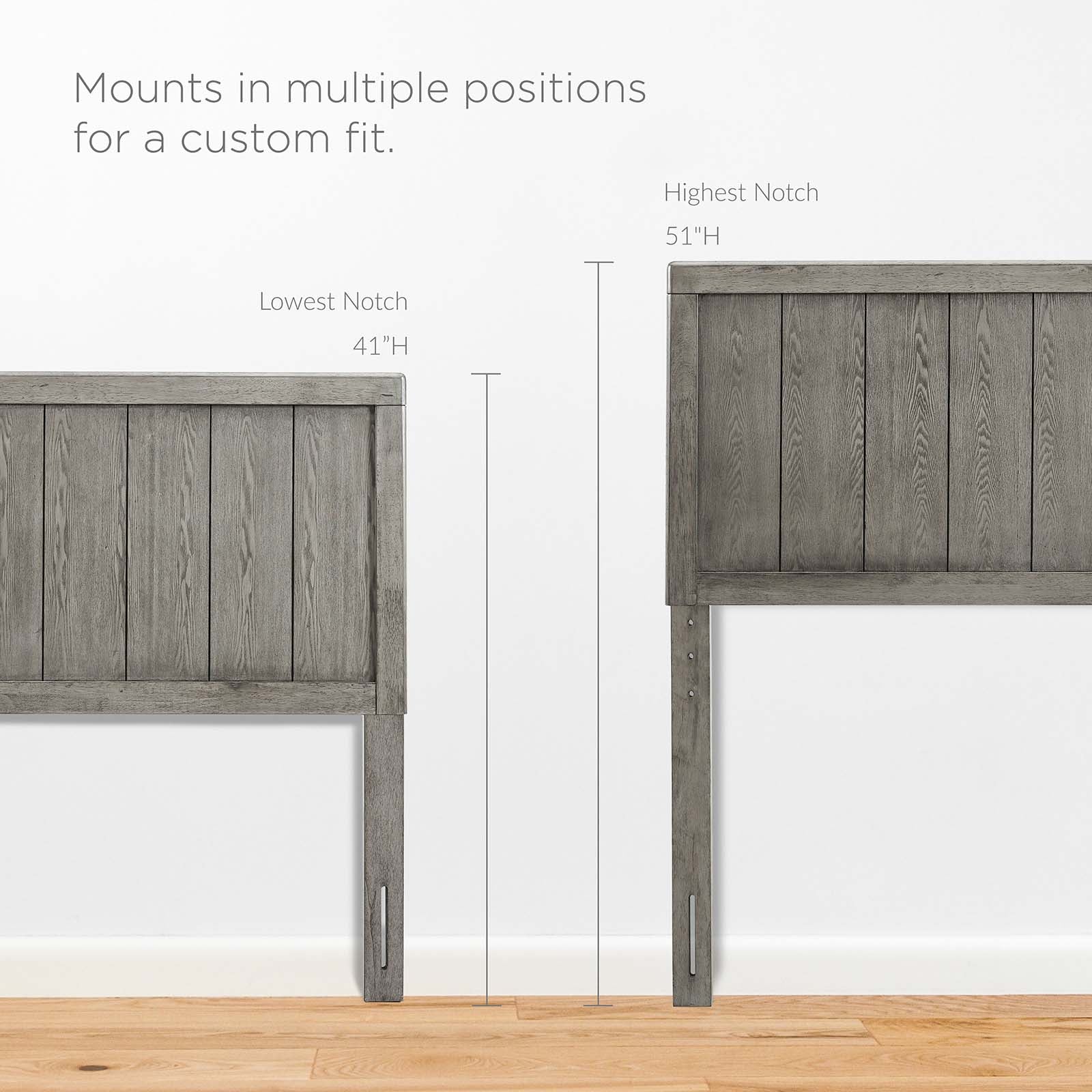 Modway Headboards - Robbie Queen Wood Headboard Gray