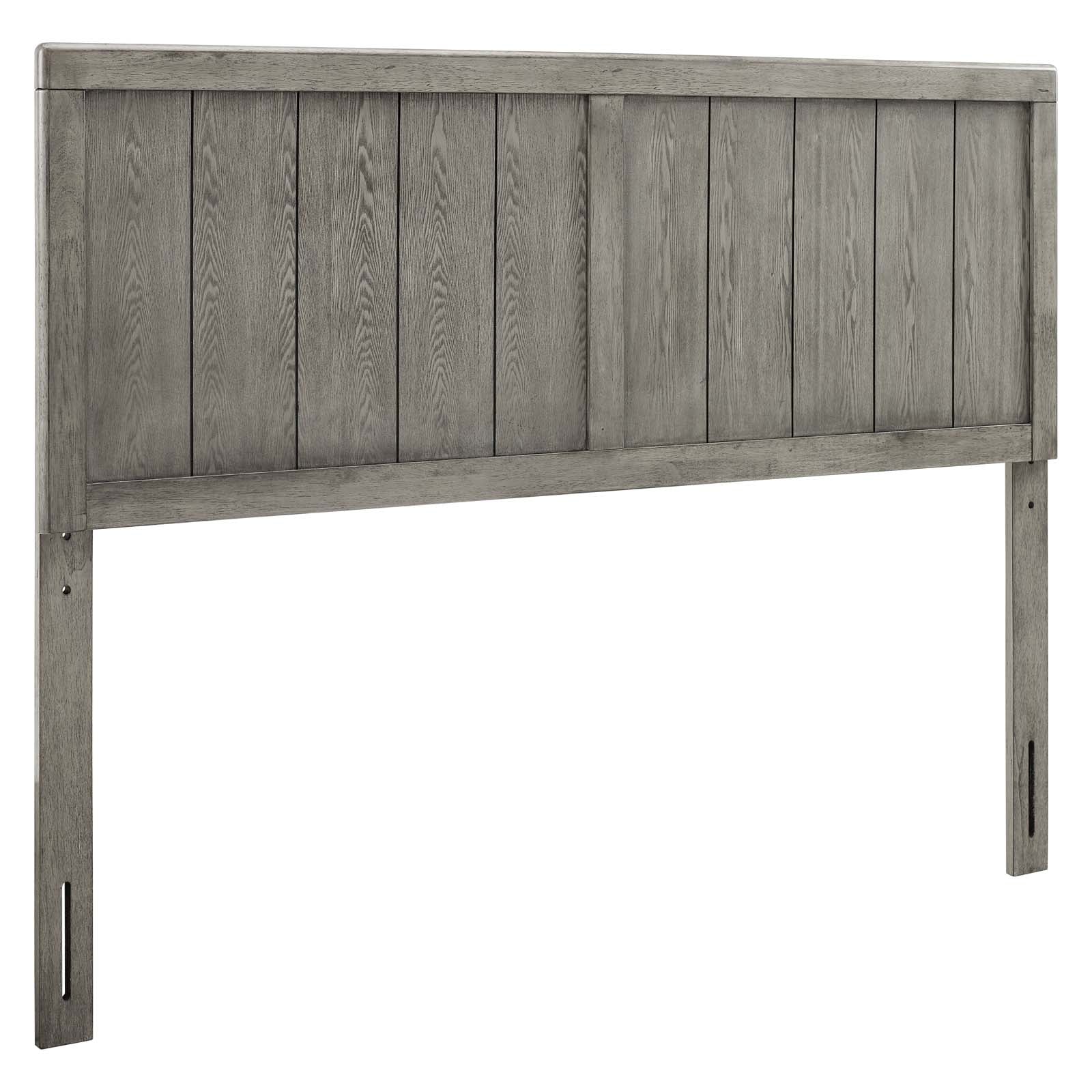 Modway Headboards - Robbie King Wood Headboard Gray