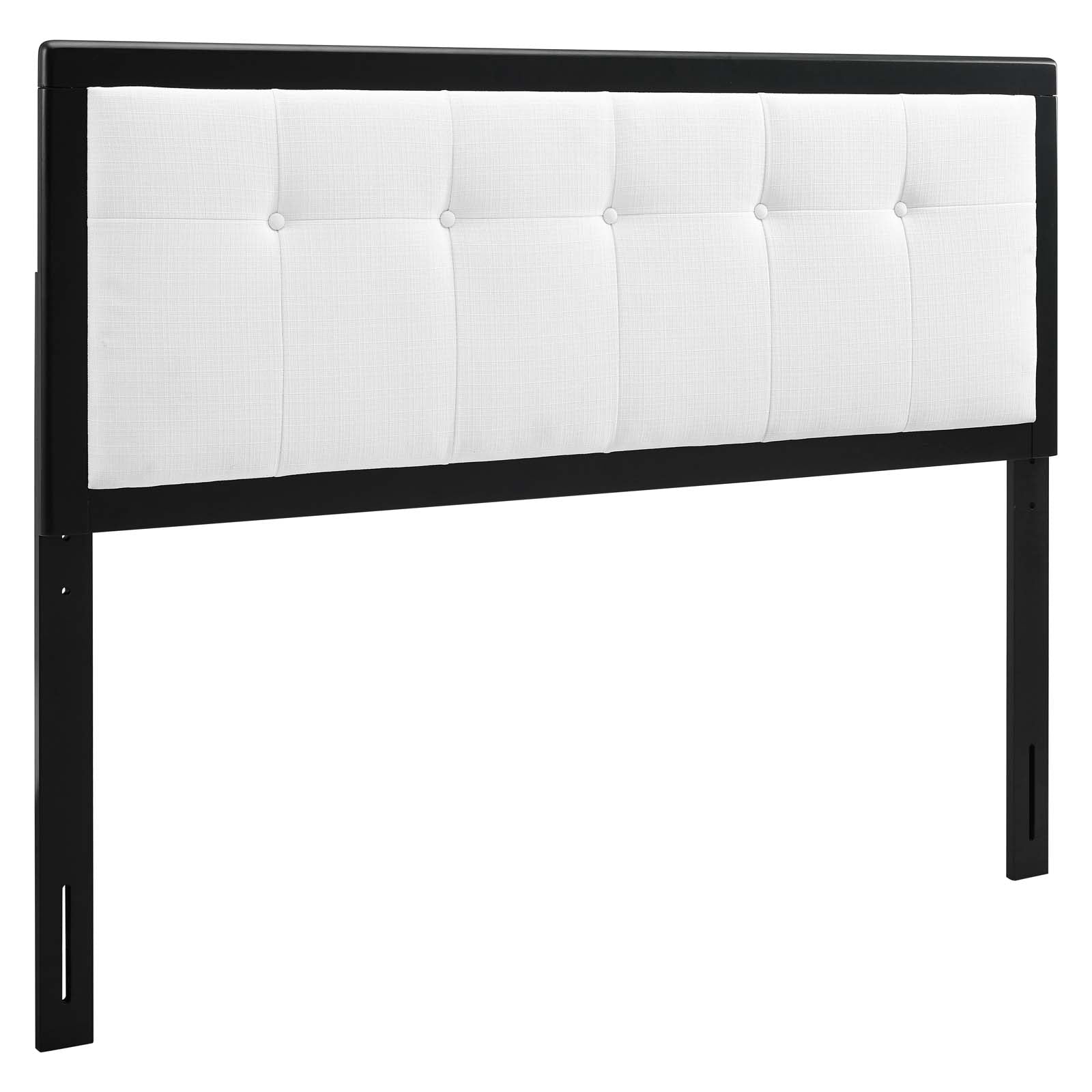 Modway Headboards - Draper Tufted Full Fabric and Wood Headboard Black White