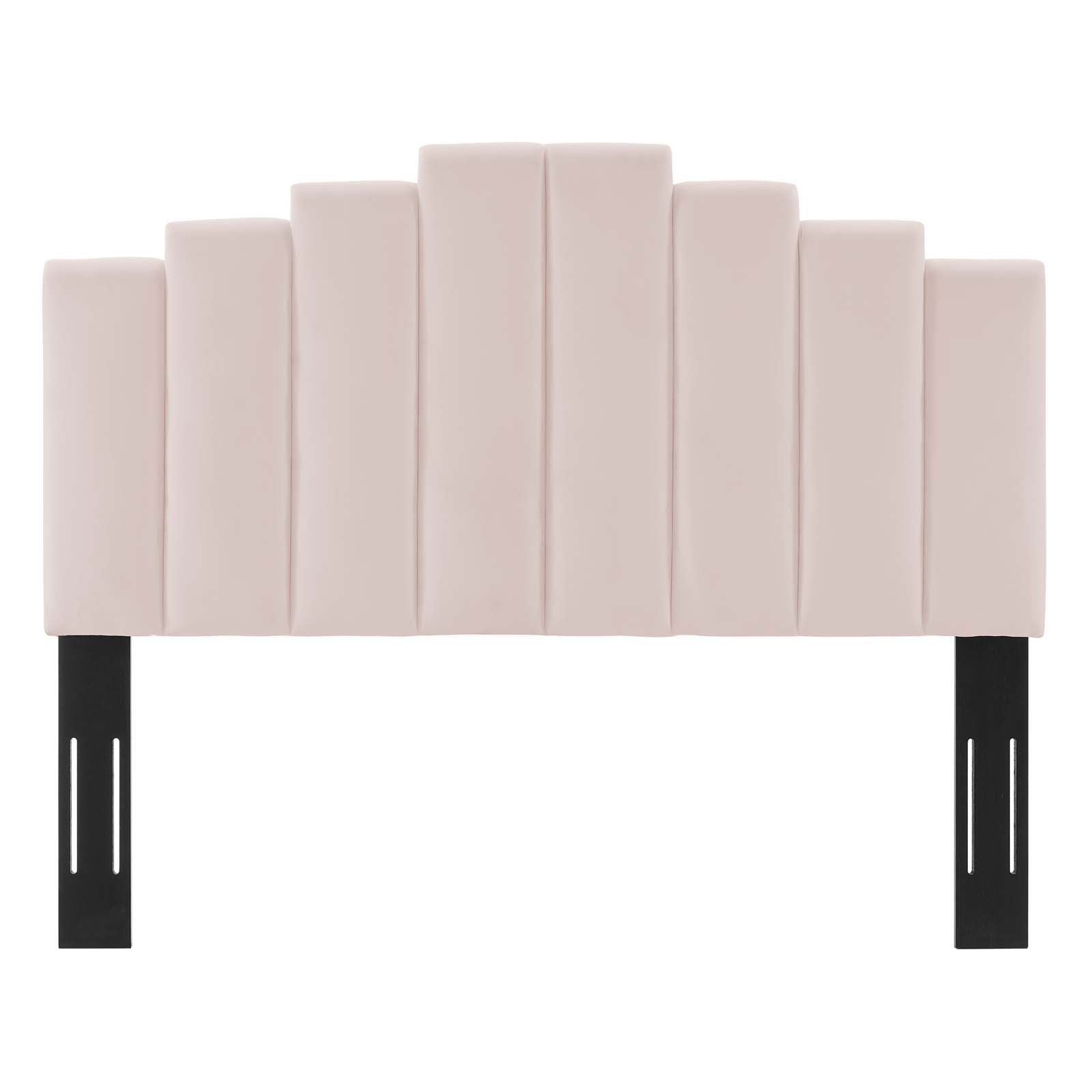 Modway Headboards - Noelle Performance Velvet Full/Queen Headboard Pink