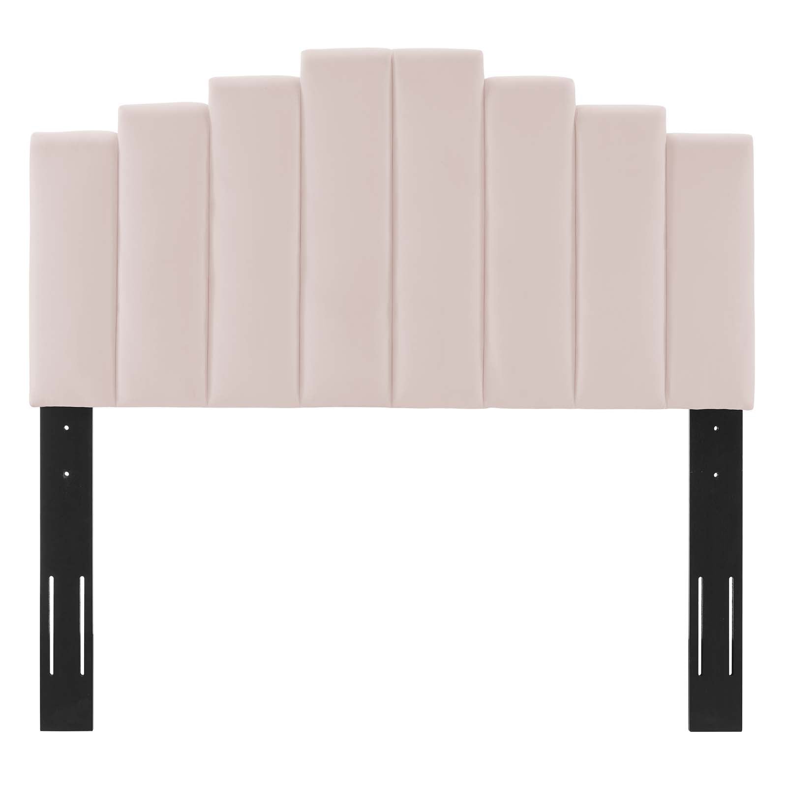 Modway Headboards - Noelle Performance Velvet Full/Queen Headboard Pink