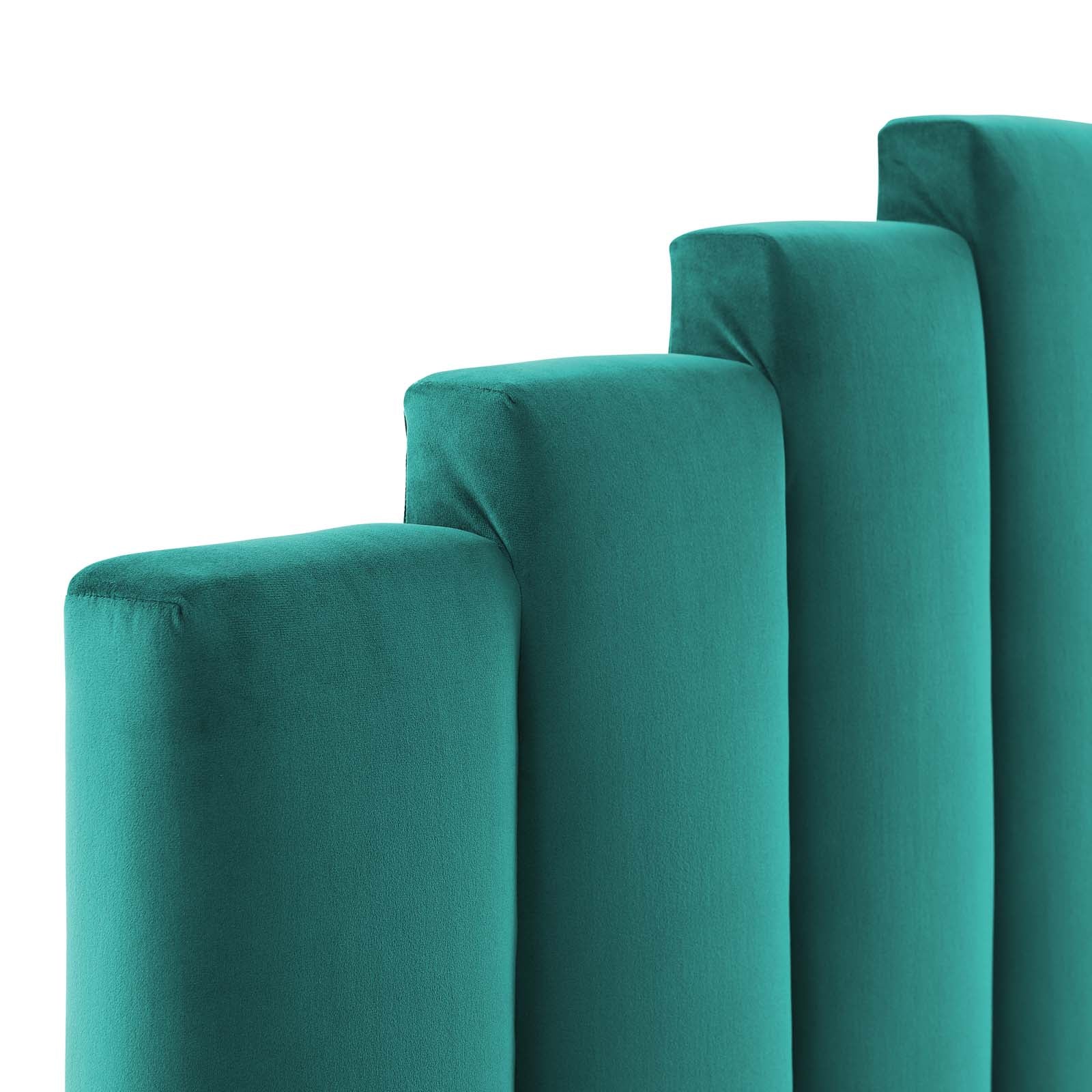 Modway Headboards - Noelle Performance Velvet Full/Queen Headboard Teal