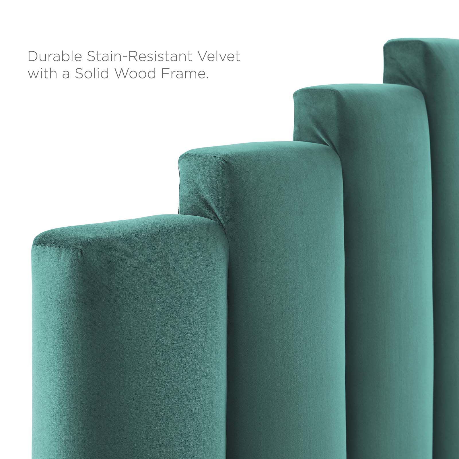 Modway Headboards - Noelle Performance Velvet Full/Queen Headboard Teal