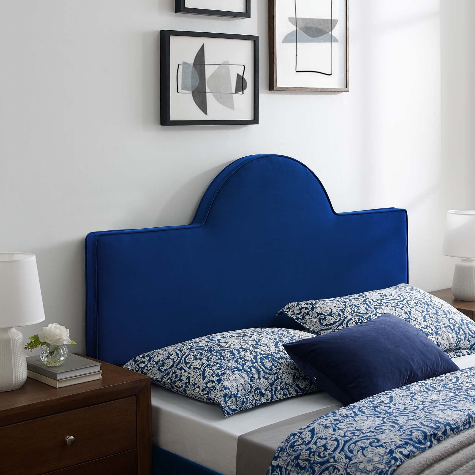 Modway Headboards - Dawn Twin Headboard Navy