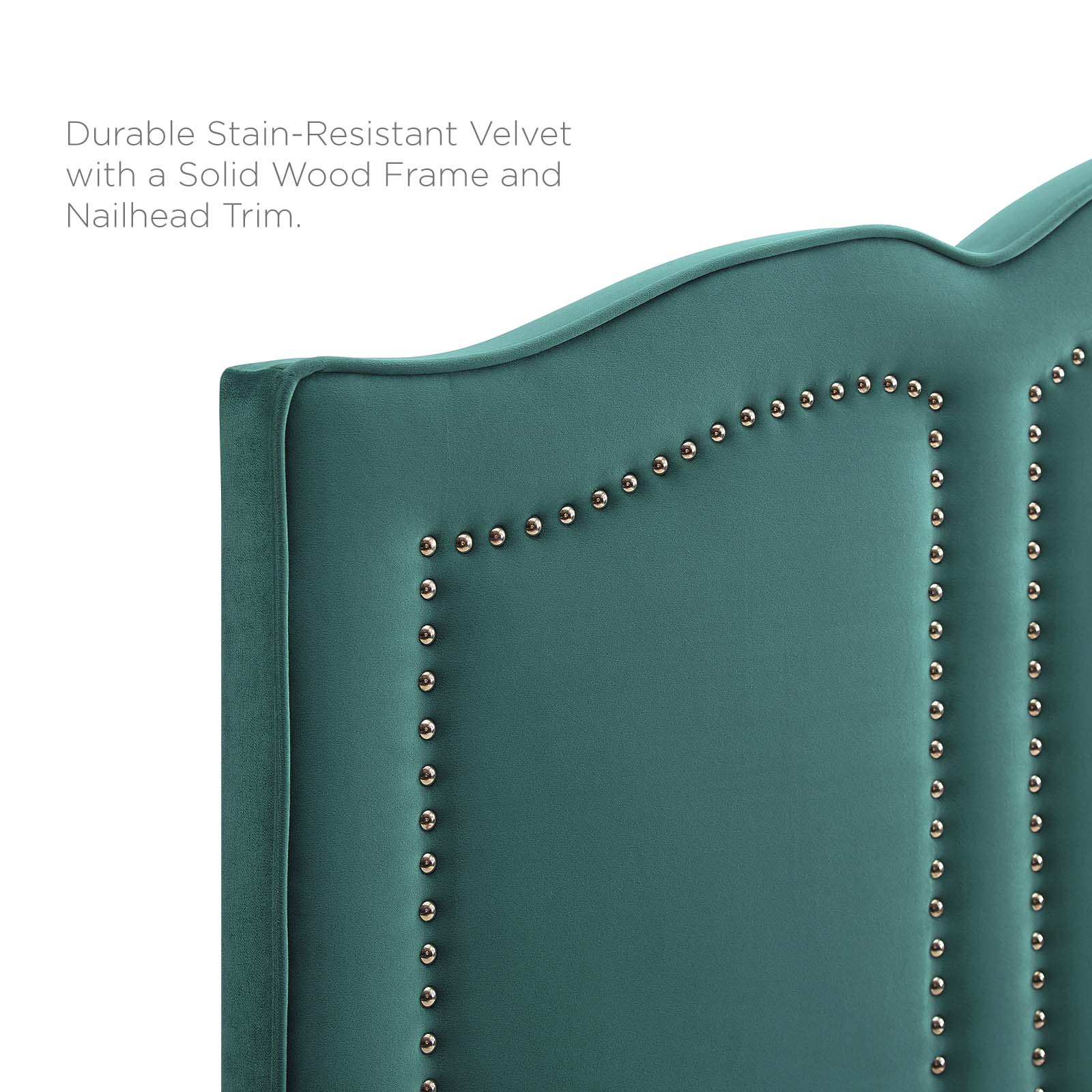 Modway Headboards - Cecilia Full/Queen Performance Velvet Headboard Teal