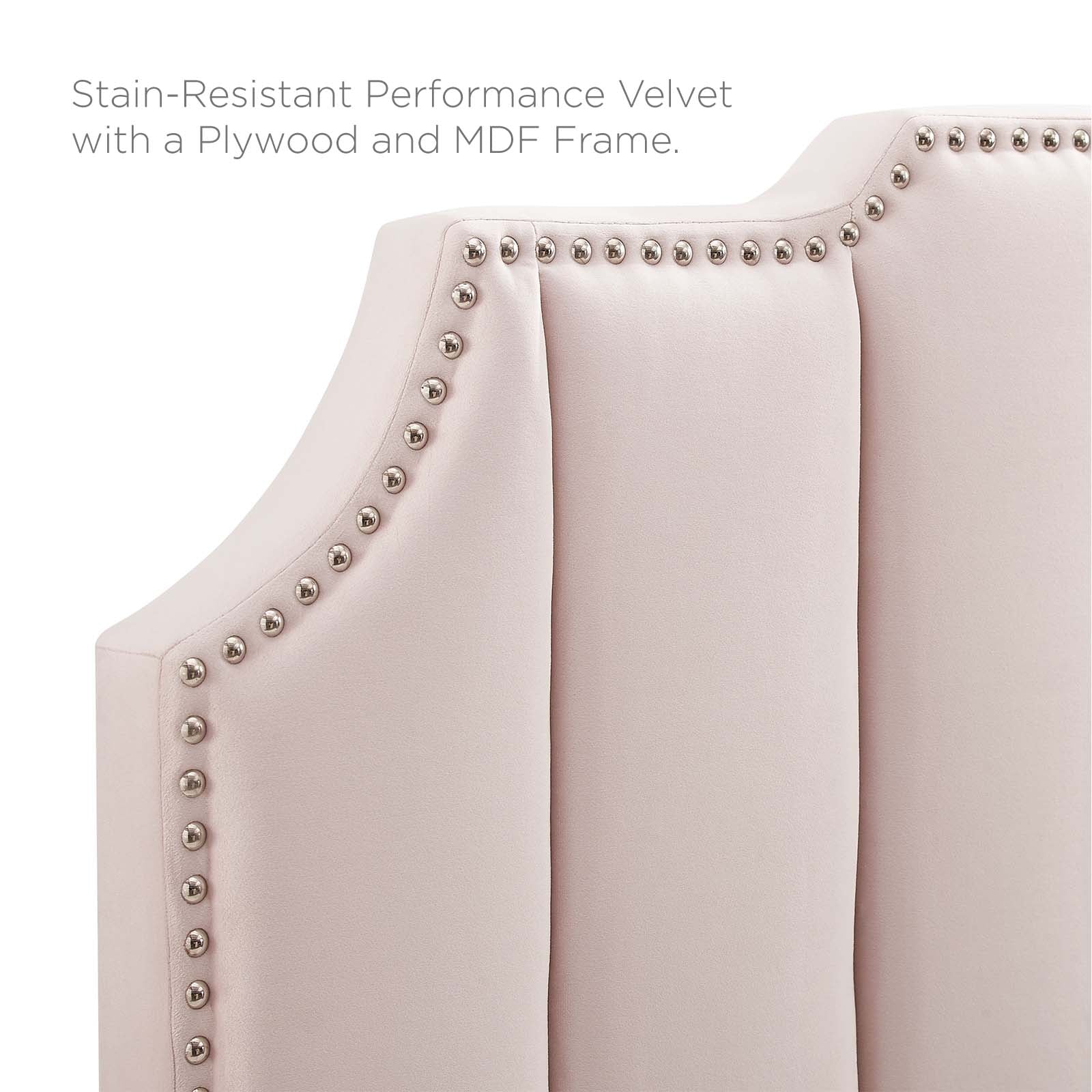 Modway Headboards - Rosalind Performance Velvet Full/Queen Headboard Pink