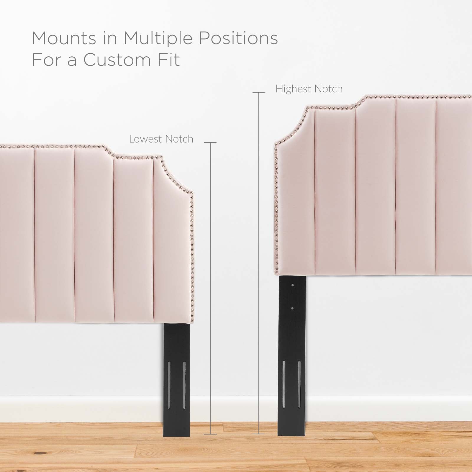 Modway Headboards - Rosalind Performance Velvet Full/Queen Headboard Pink