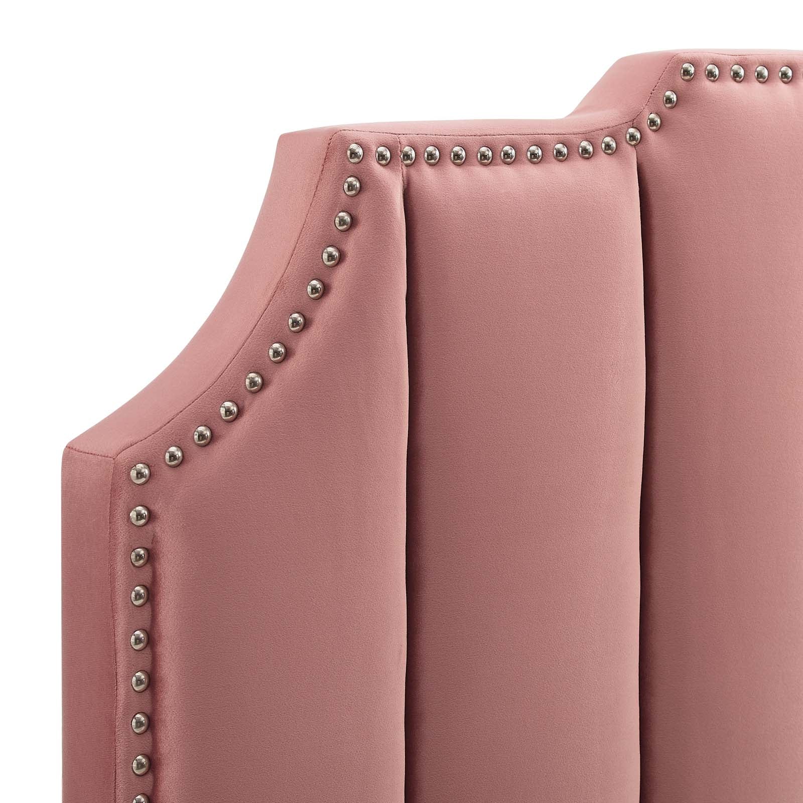 Modway Headboards - Rosalind Performance Velvet King/California King Headboard Dusty Rose