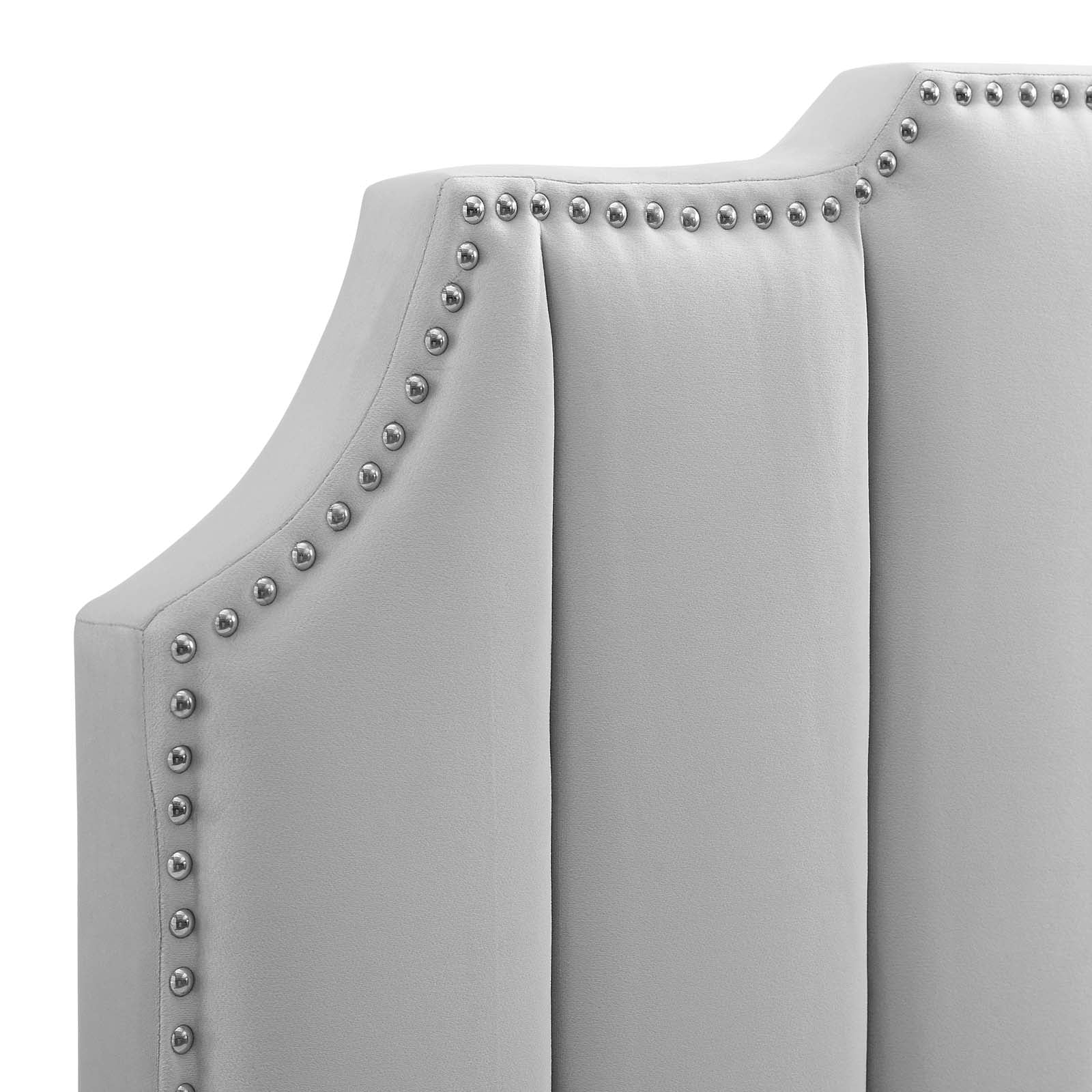 Modway Headboards - Rosalind Performance Velvet King/California King Headboard Light Gray