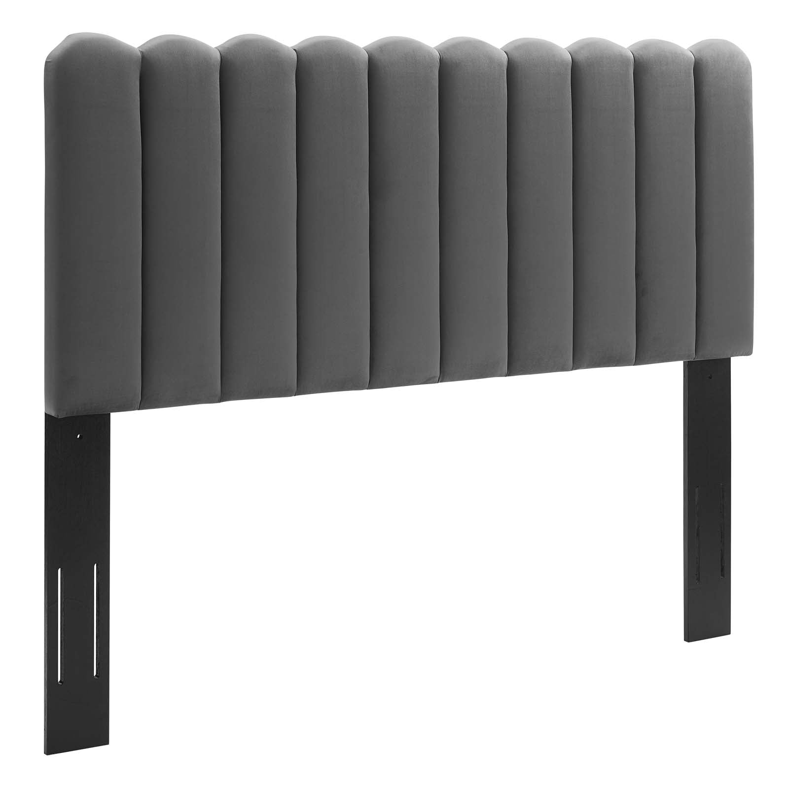 Modway Headboards - Delilah Performance Velvet Twin Headboard Charcoal