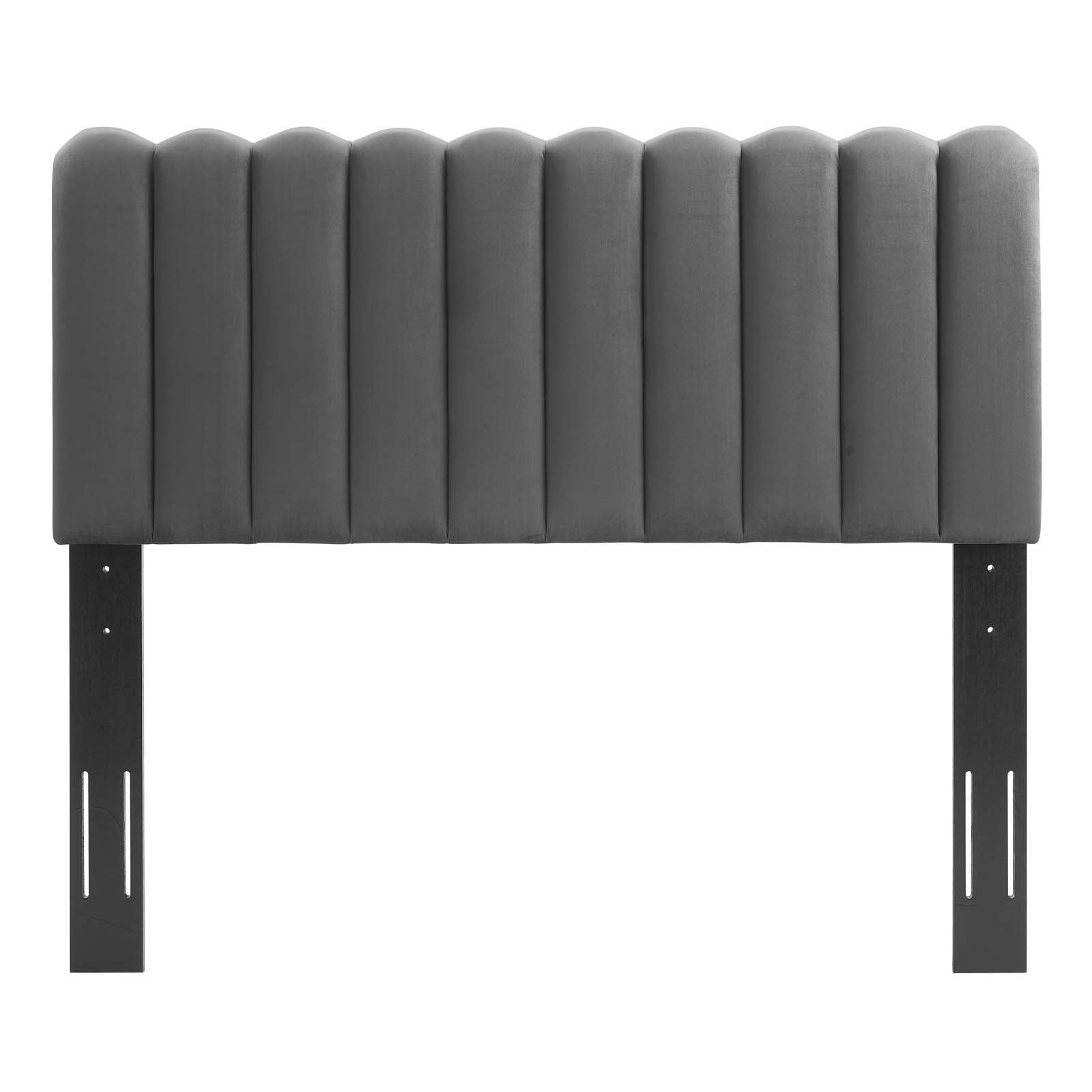 Modway Headboards - Delilah Performance Velvet Twin Headboard Charcoal