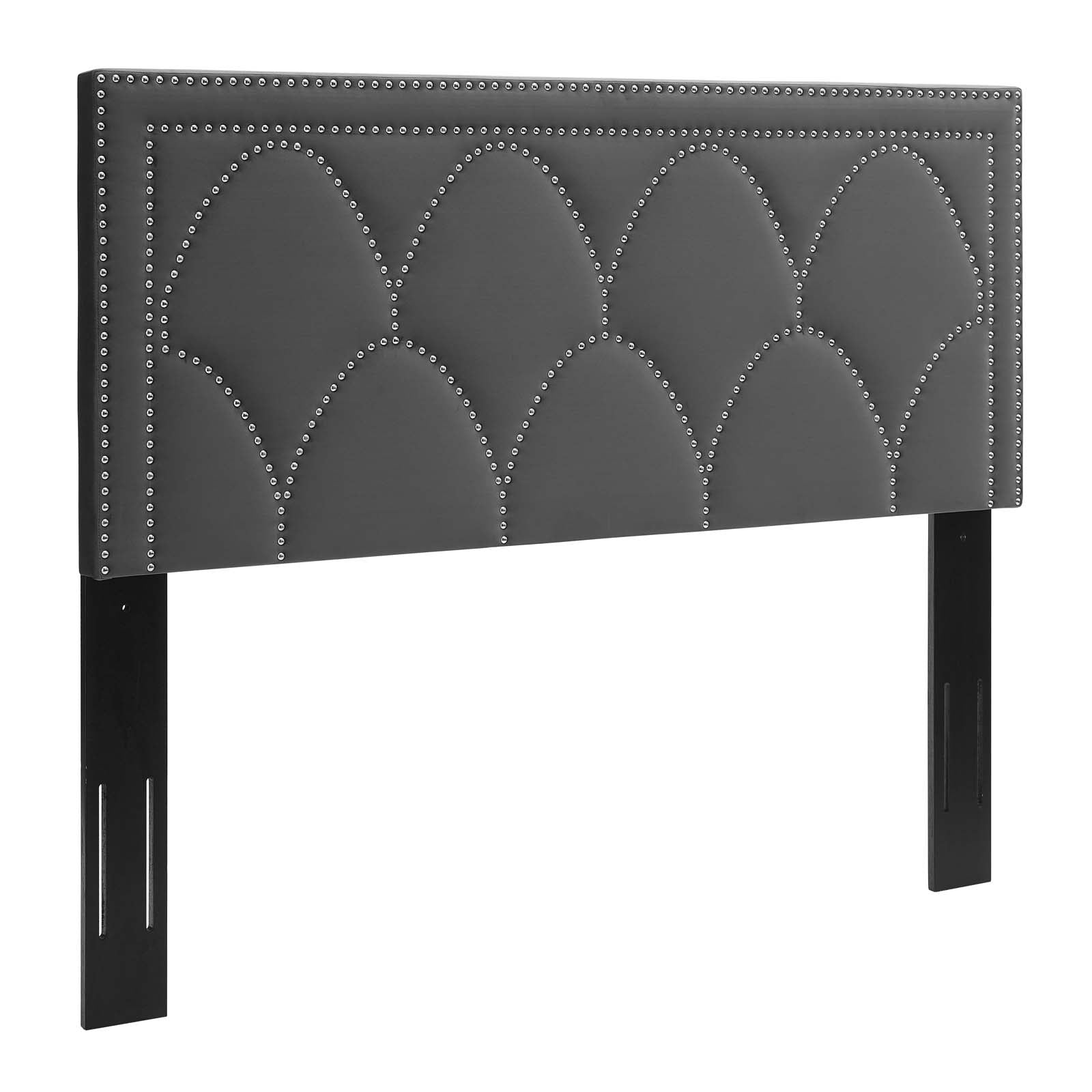 Modway Headboards - Greta Performance Velvet Twin Headboard Charcoal