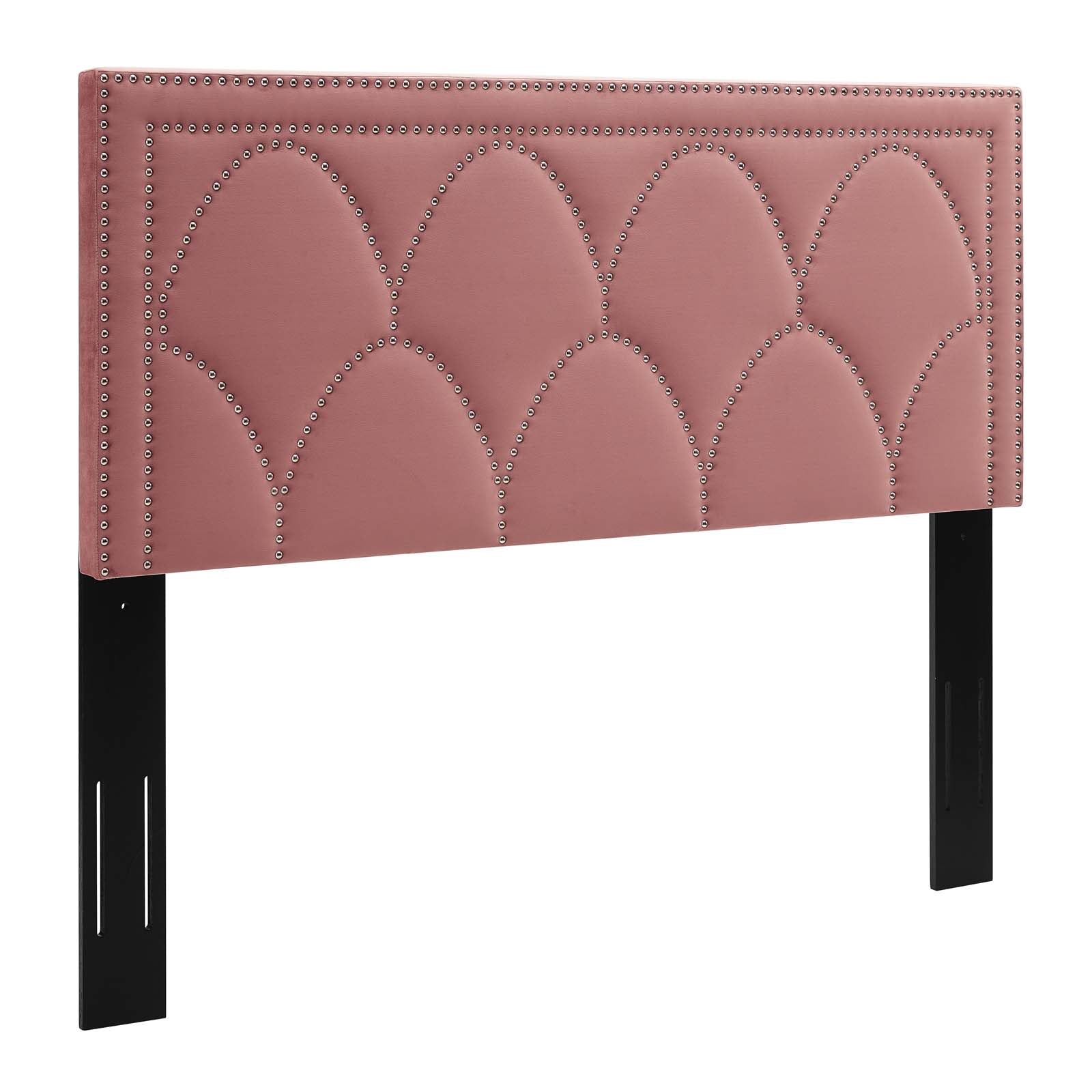 Modway Headboards - Greta Performance Velvet Twin Headboard Dusty Rose