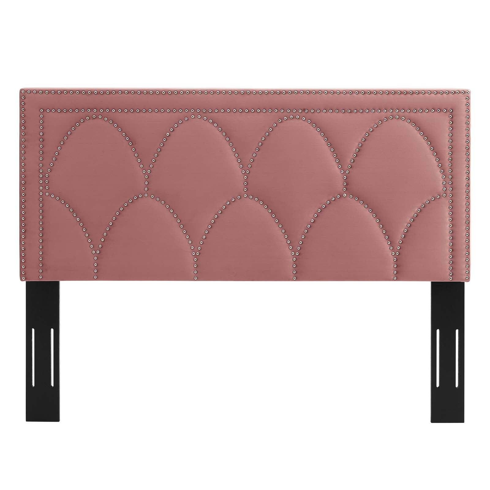 Modway Headboards - Greta Performance Velvet Twin Headboard Dusty Rose