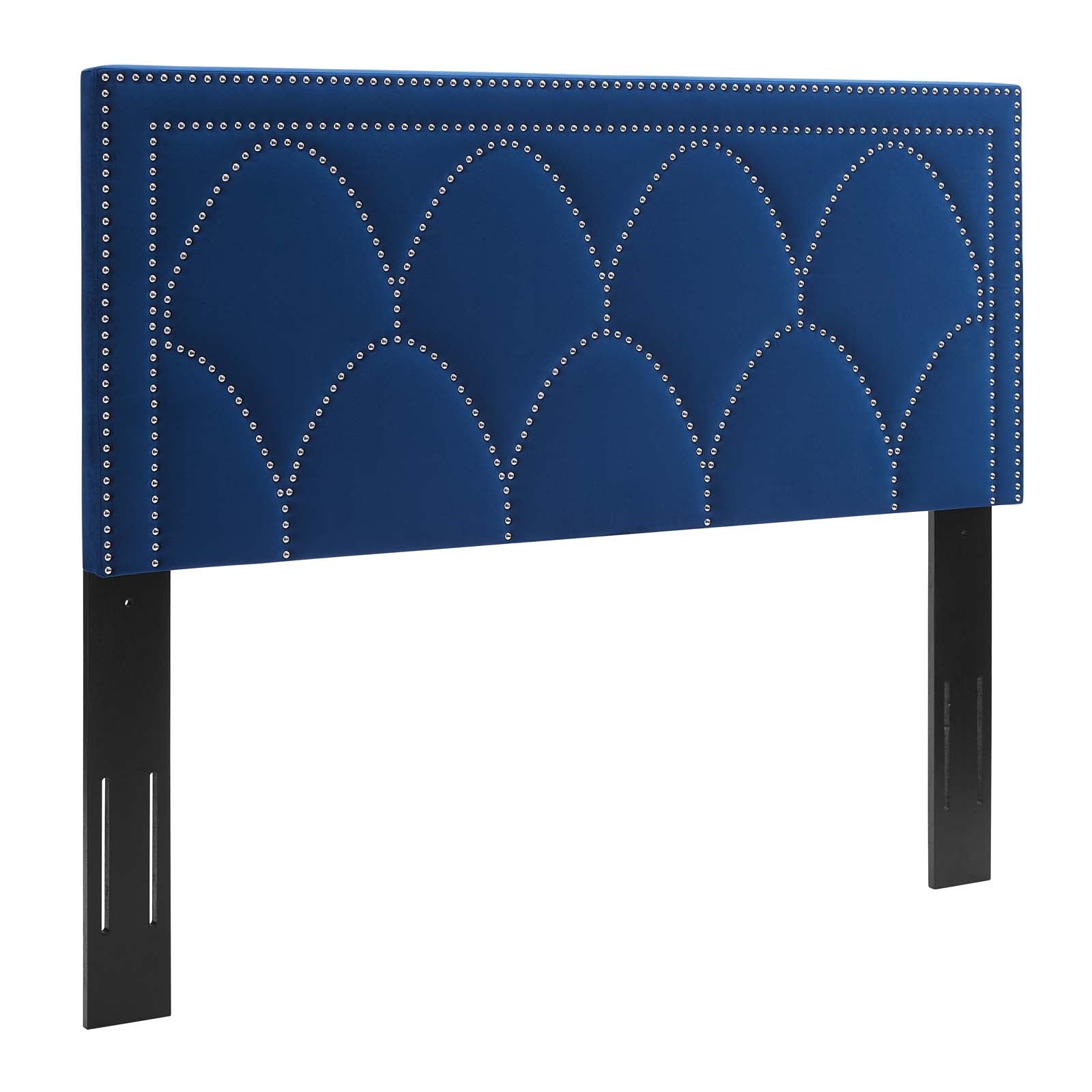 Modway Headboards - Greta Performance Velvet Twin Headboard Navy