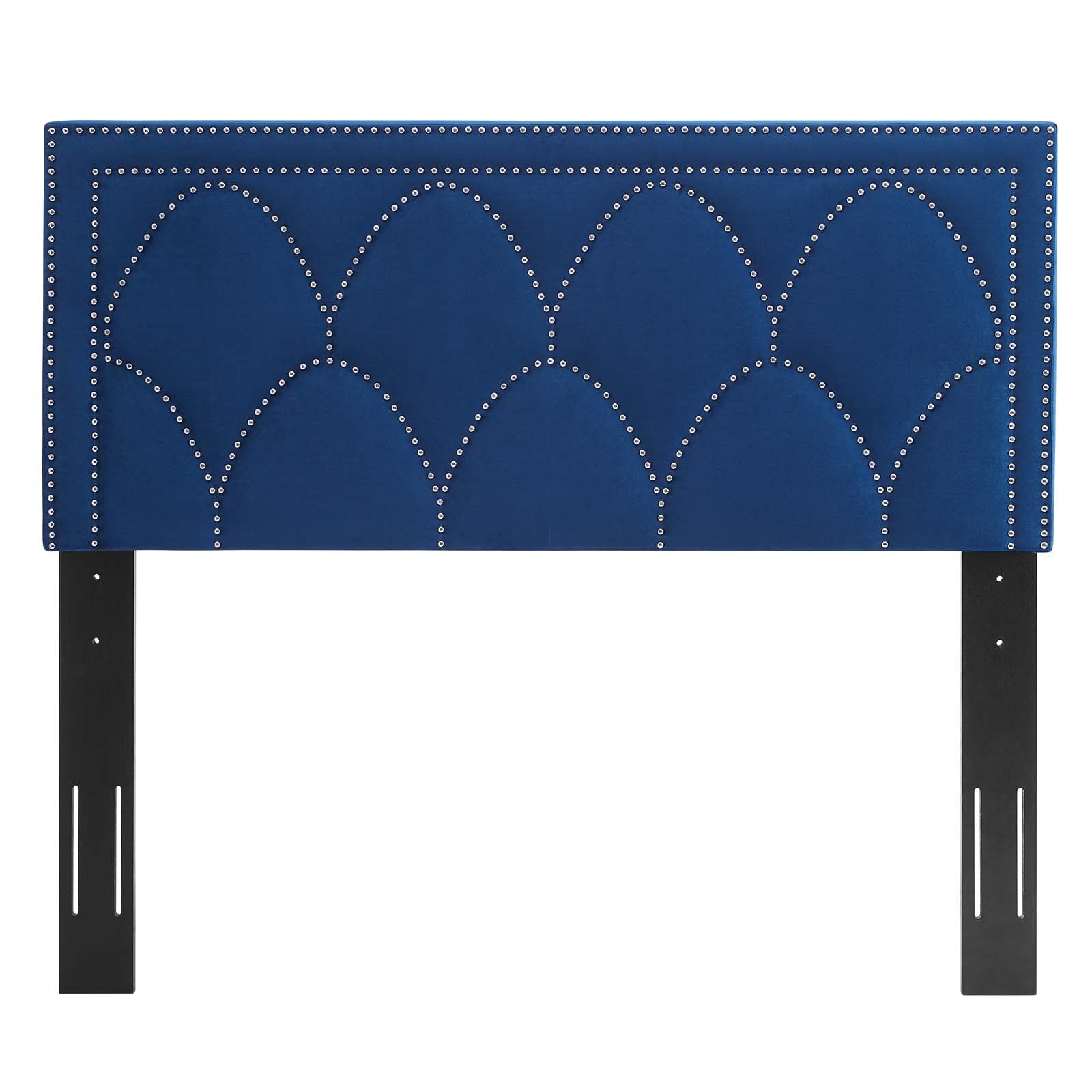 Modway Headboards - Greta Performance Velvet Twin Headboard Navy