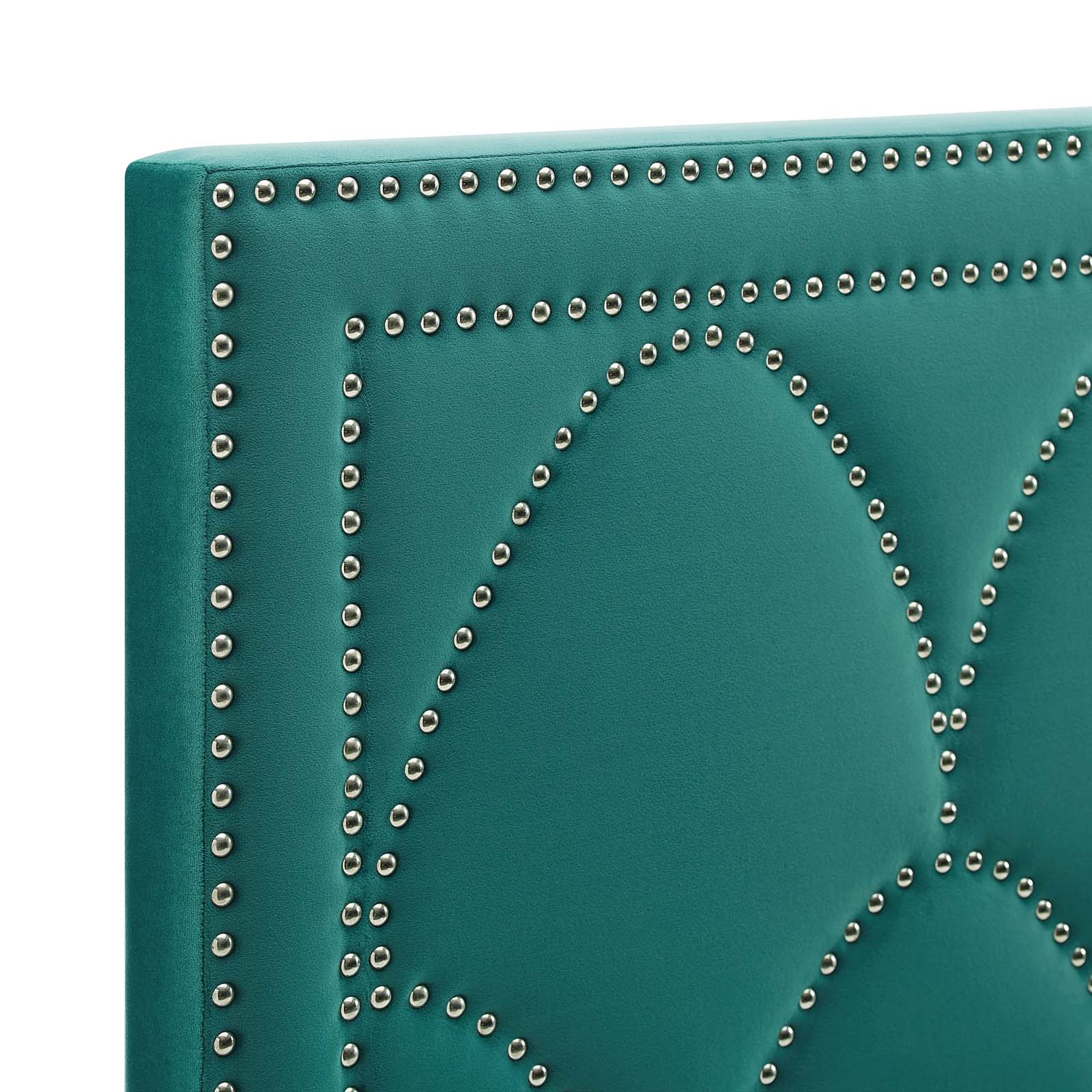 Modway Headboards - Greta Performance Velvet Twin Headboard Teal