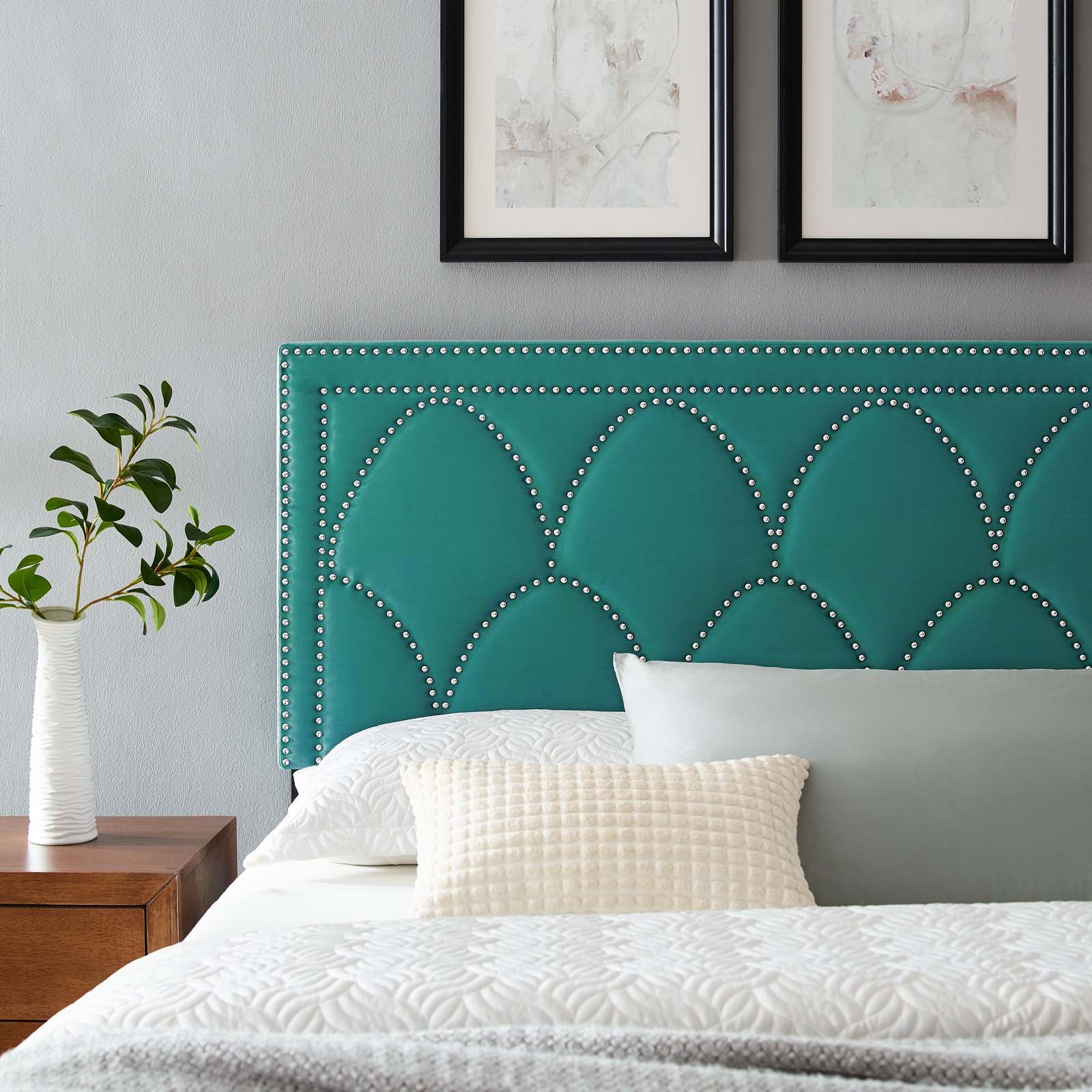 Modway Headboards - Greta Performance Velvet King/California King Headboard Teal