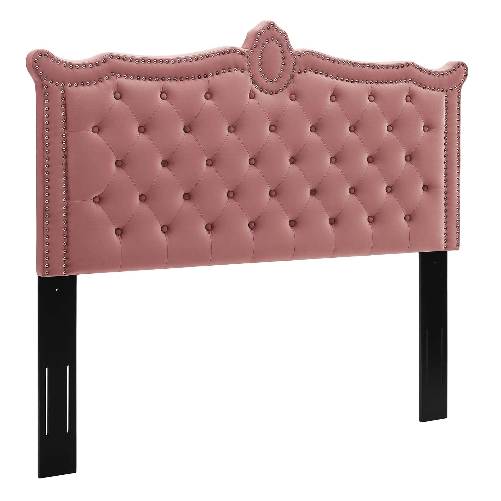 Modway Headboards - Louisa Tufted Performance Velvet Twin Headboard Dusty Rose