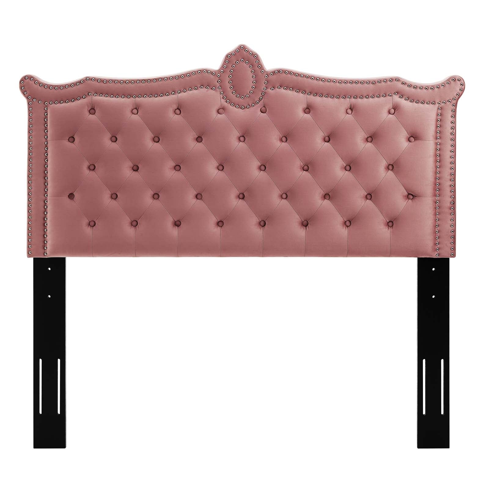 Modway Headboards - Louisa Tufted Performance Velvet Twin Headboard Dusty Rose