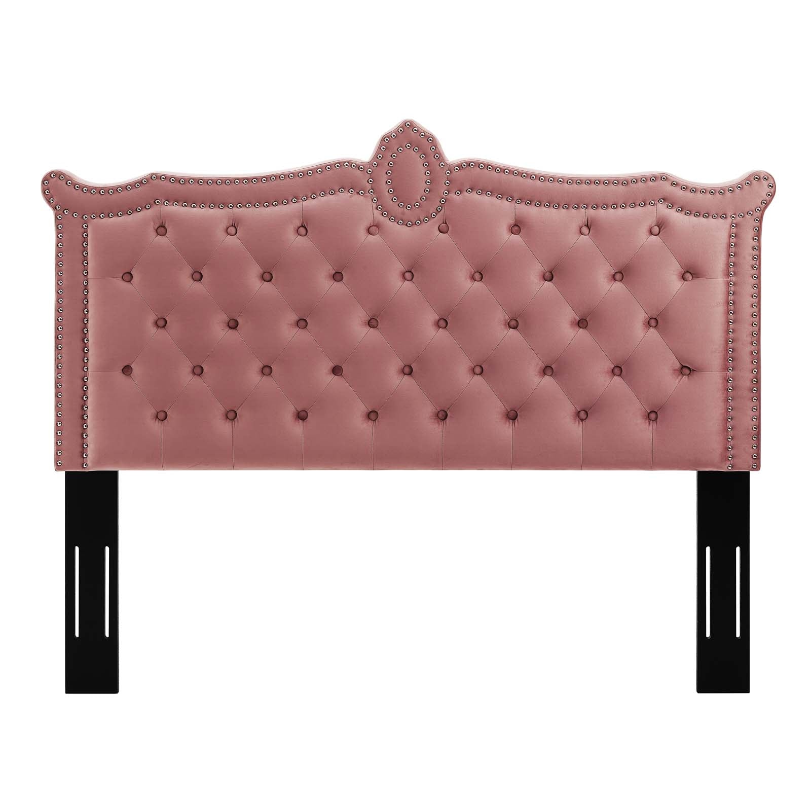 Modway Headboards - Louisa Tufted Performance Velvet Twin Headboard Dusty Rose