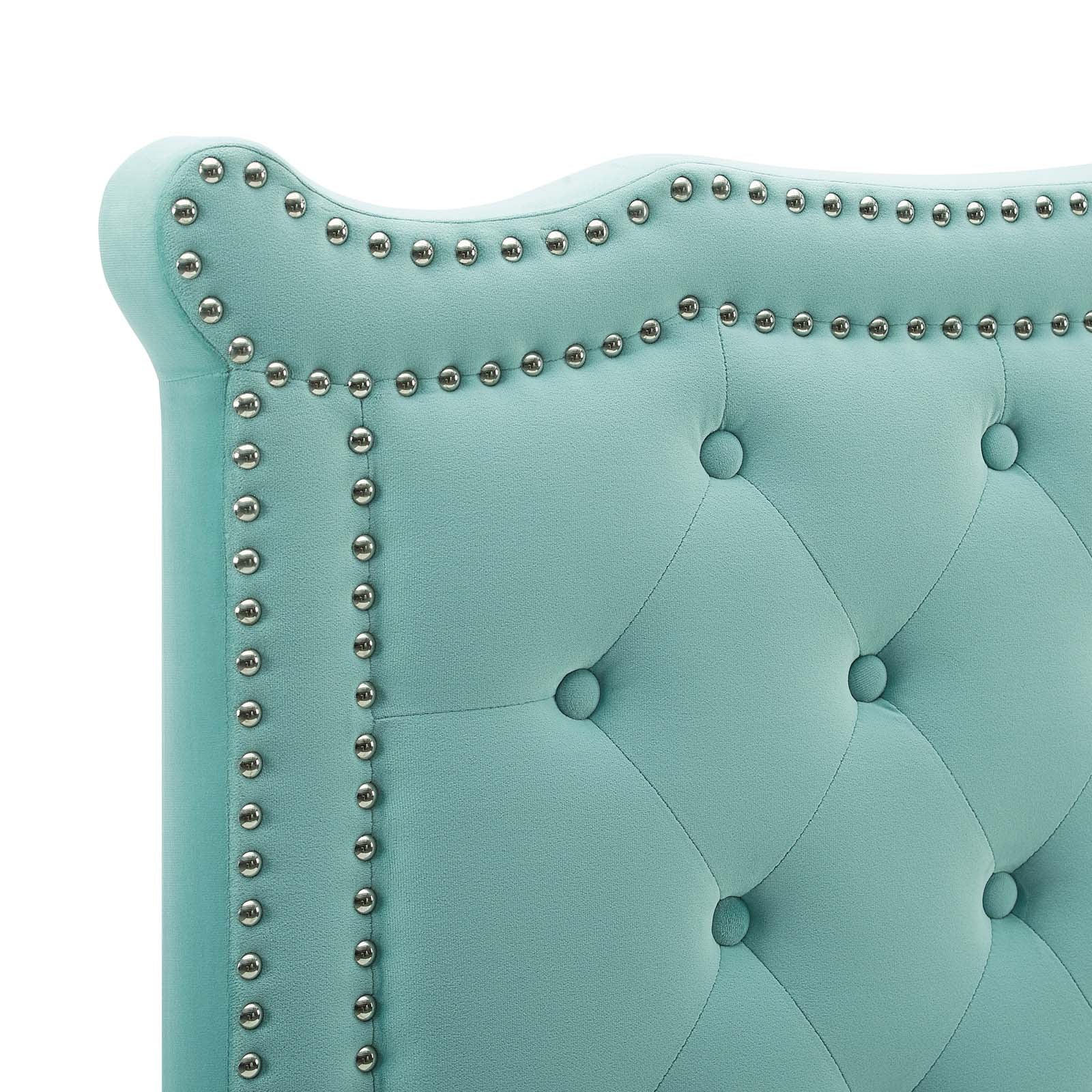 Modway Headboards - Louisa Tufted Performance Velvet Twin Headboard Mint