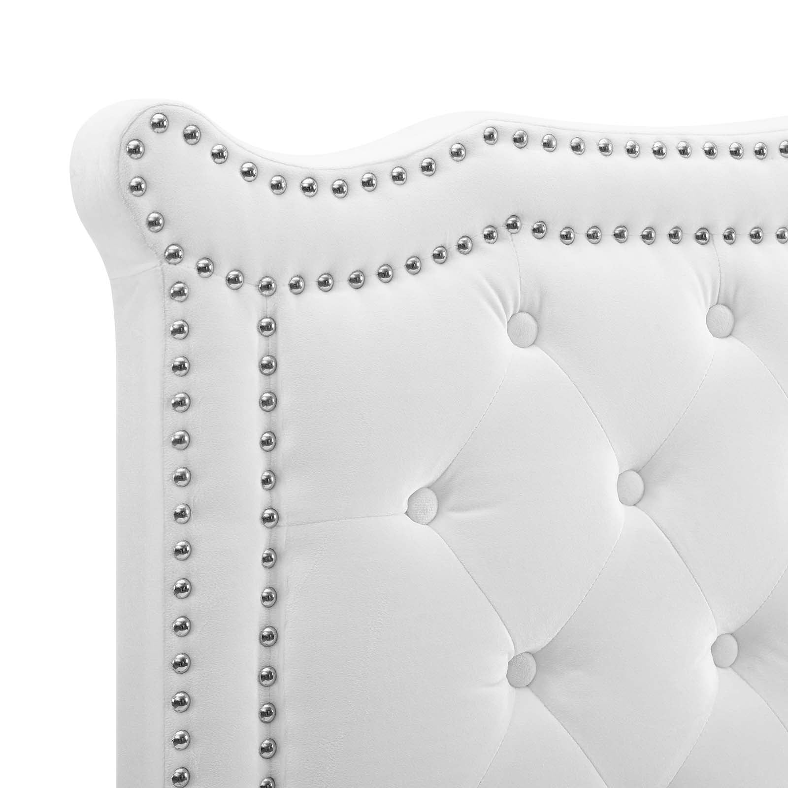 Modway Headboards - Louisa Tufted Performance Velvet Full/Queen Headboard White