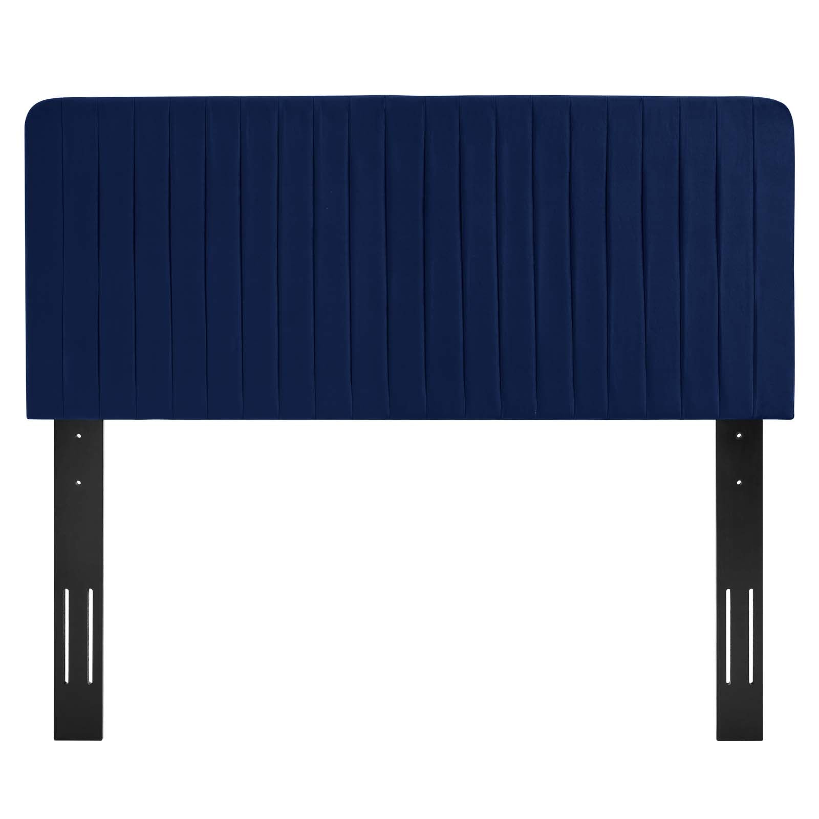 Modway Headboards - Milenna Channel Tufted Performance Velvet King/California King Headboard Navy