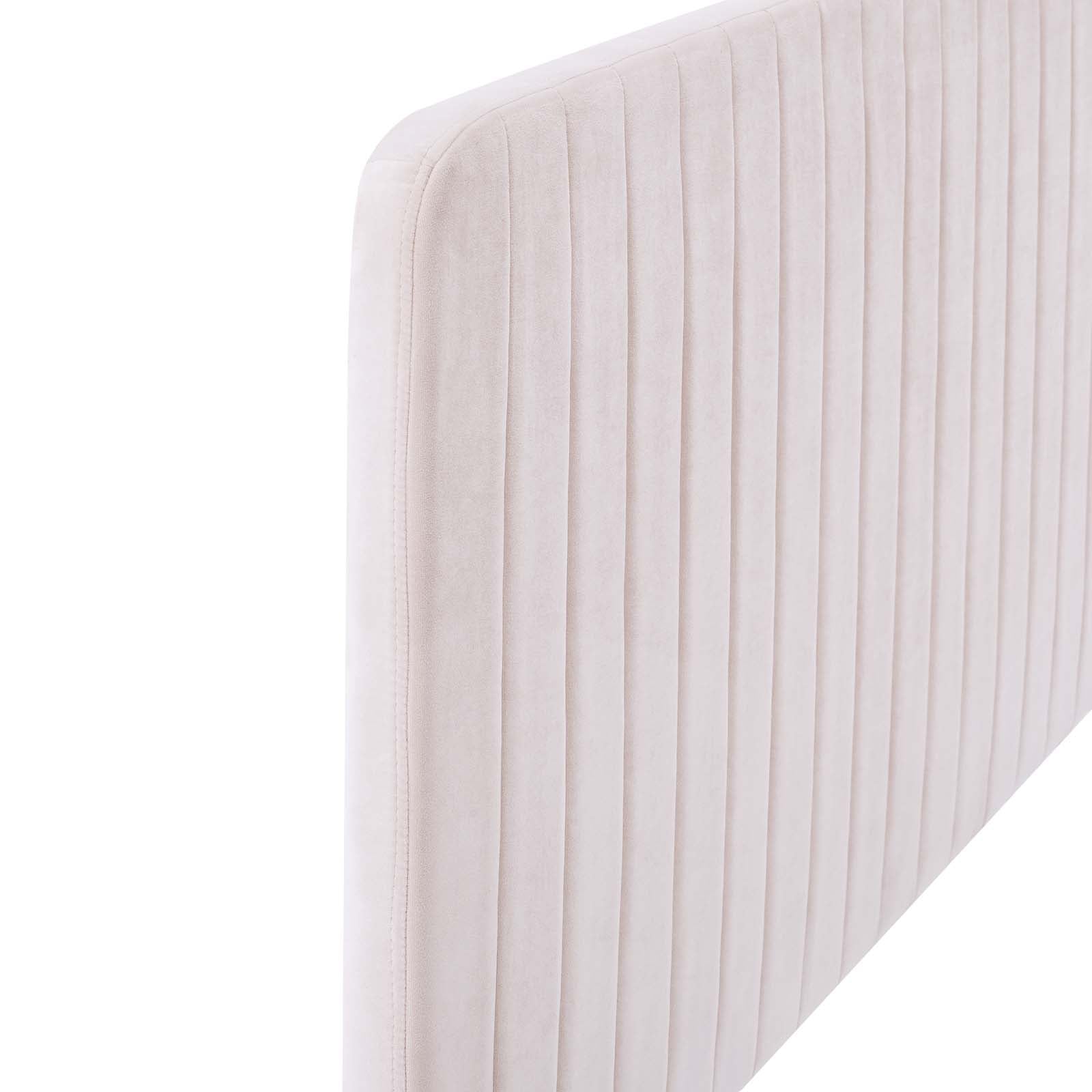 Modway Headboards - Milenna Channel Tufted Performance Velvet King/California King Headboard Pink