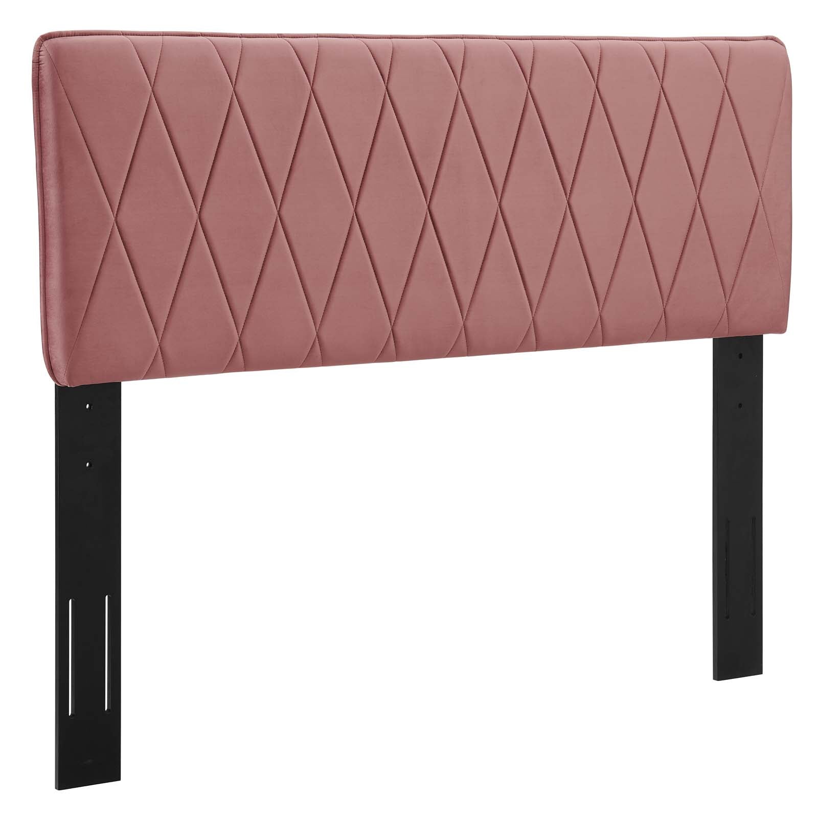 Modway Headboards - Leila Performance Velvet Full/Queen Headboard Dusty Rose