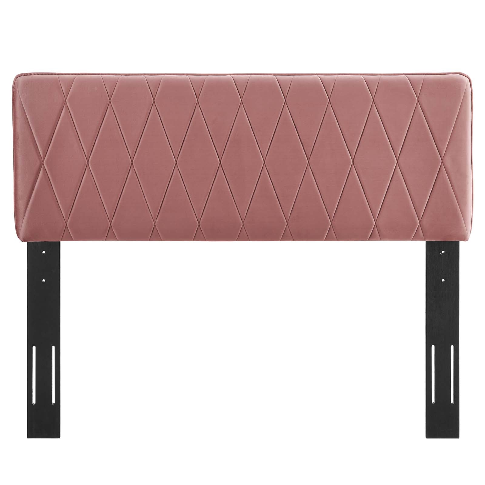 Modway Headboards - Leila Performance Velvet Full/Queen Headboard Dusty Rose