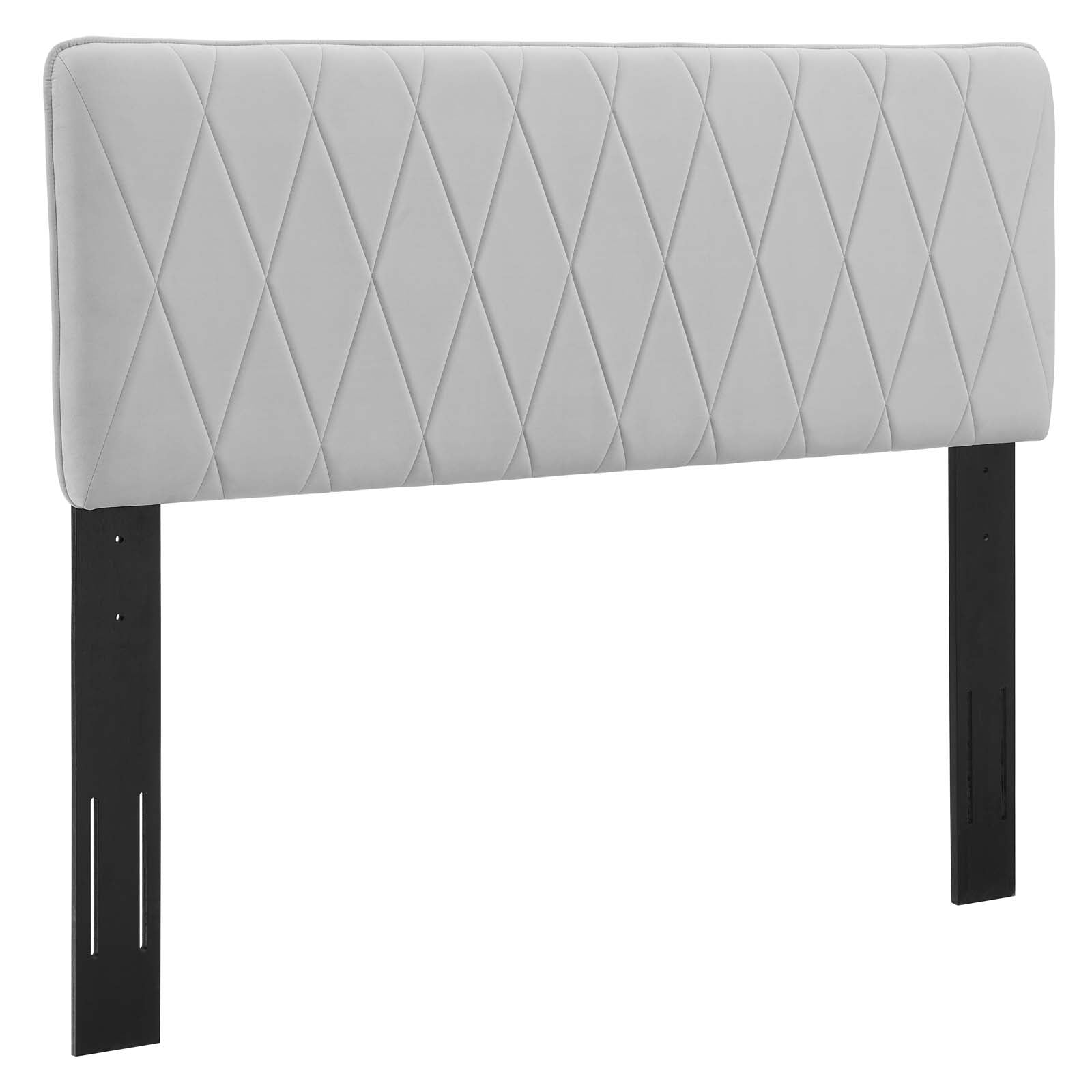 Modway Headboards - Leila Performance Velvet Full/Queen Headboard Light Gray