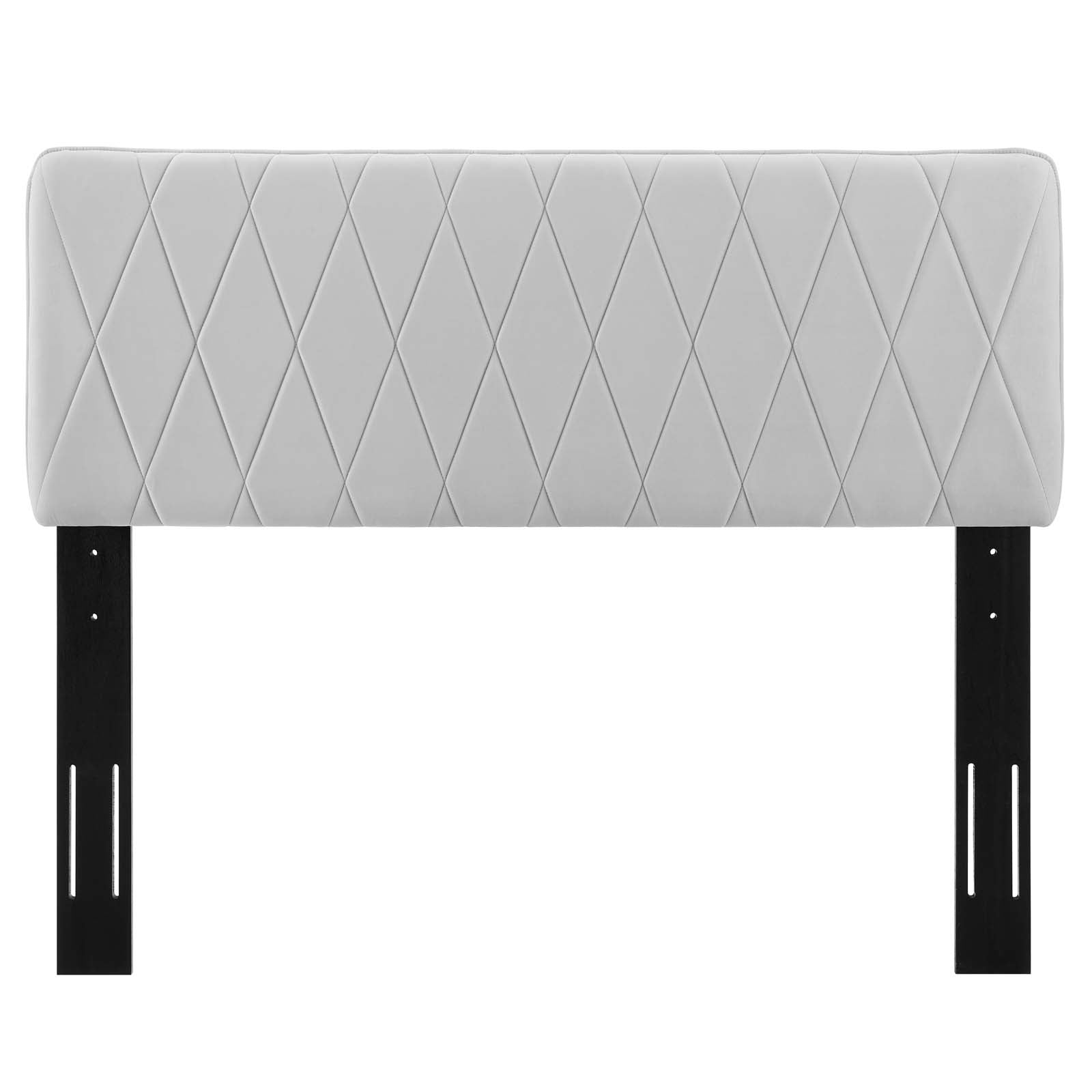 Modway Headboards - Leila Performance Velvet Full/Queen Headboard Light Gray