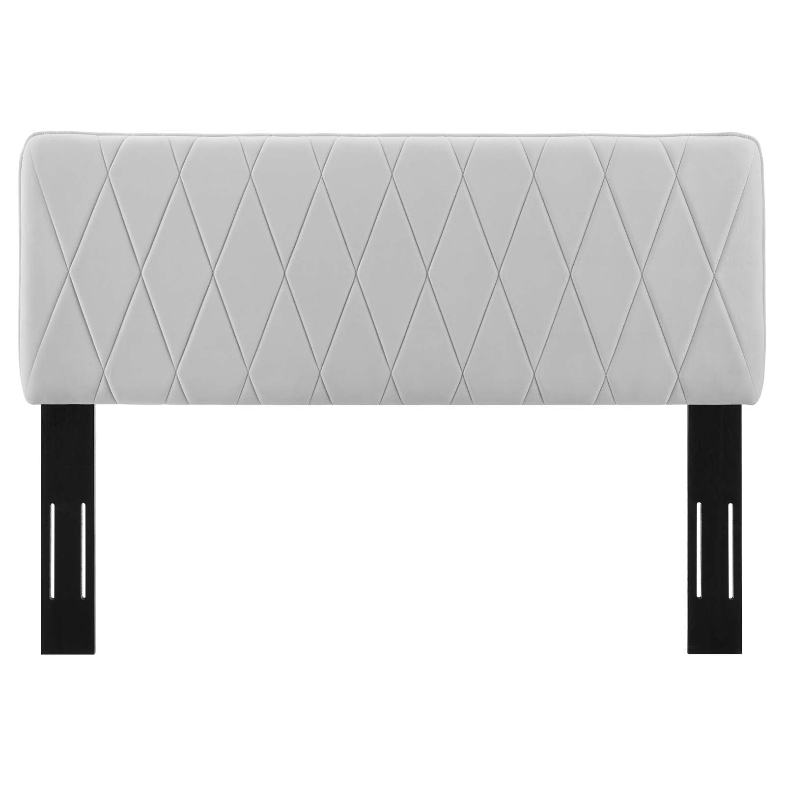 Modway Headboards - Leila Performance Velvet Full/Queen Headboard Light Gray