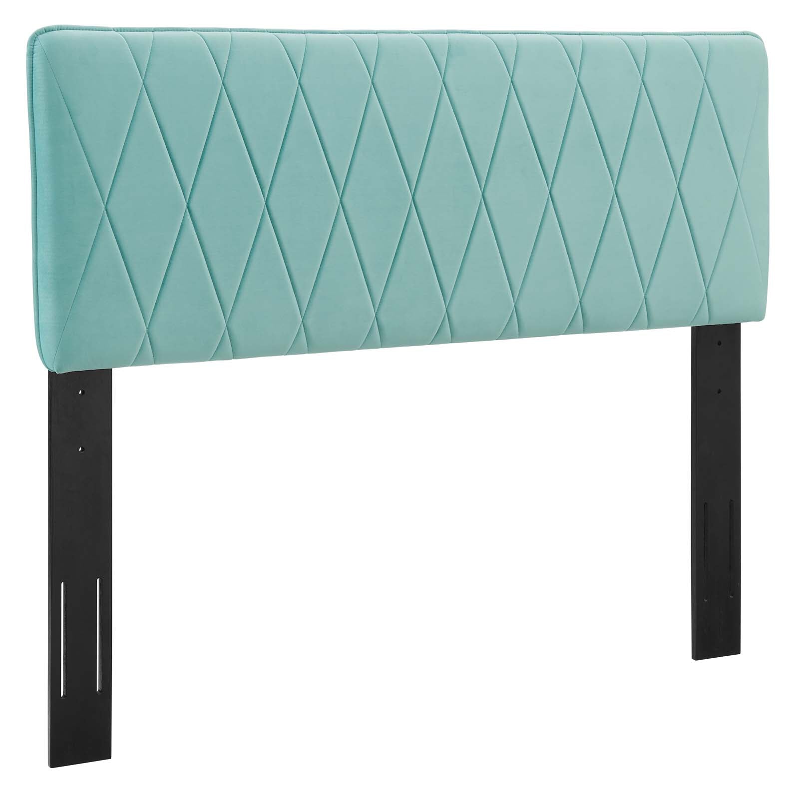 Modway Headboards - Leila Performance Velvet Full/Queen Headboard Mint