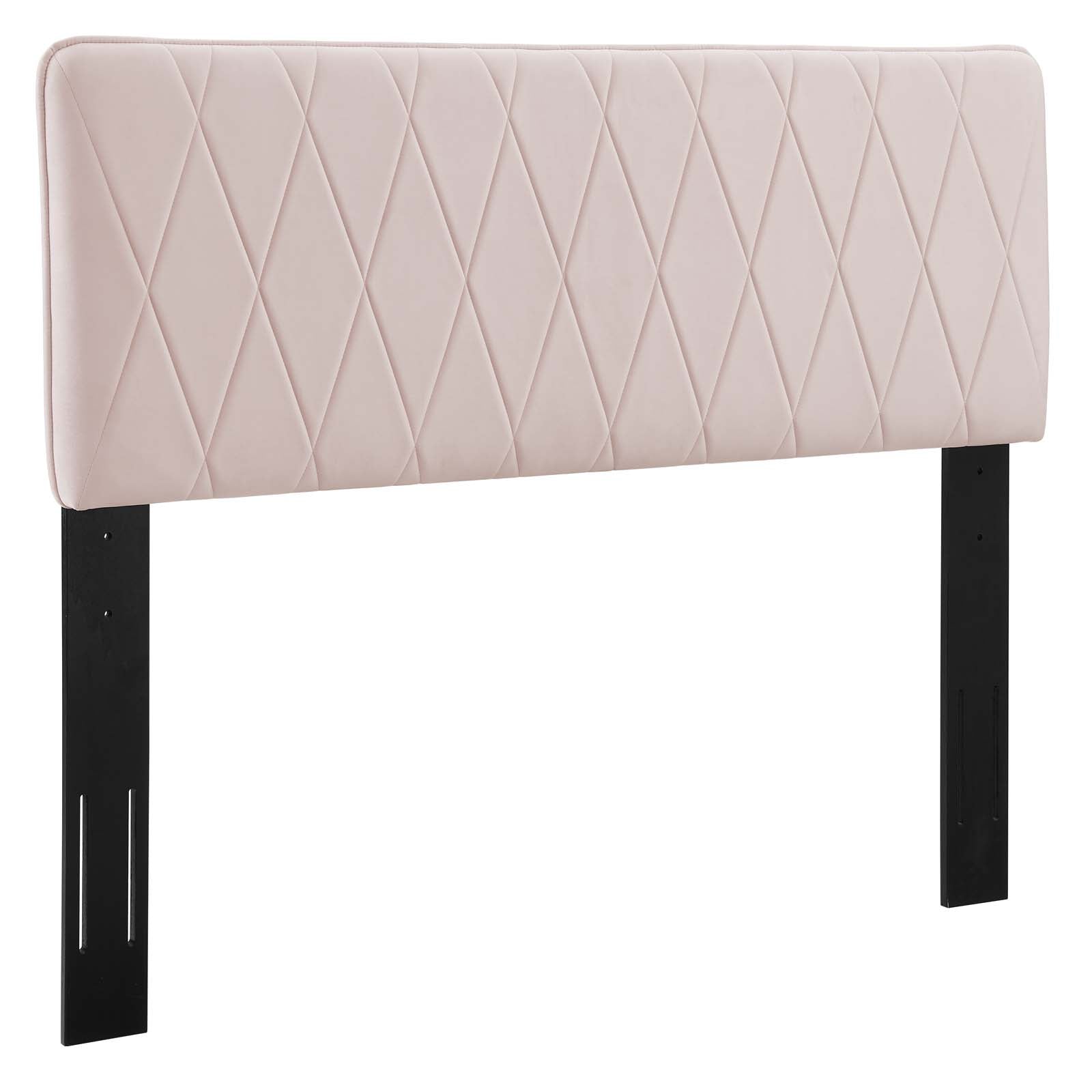 Modway Headboards - Leila Performance Velvet Full/Queen Headboard Pink