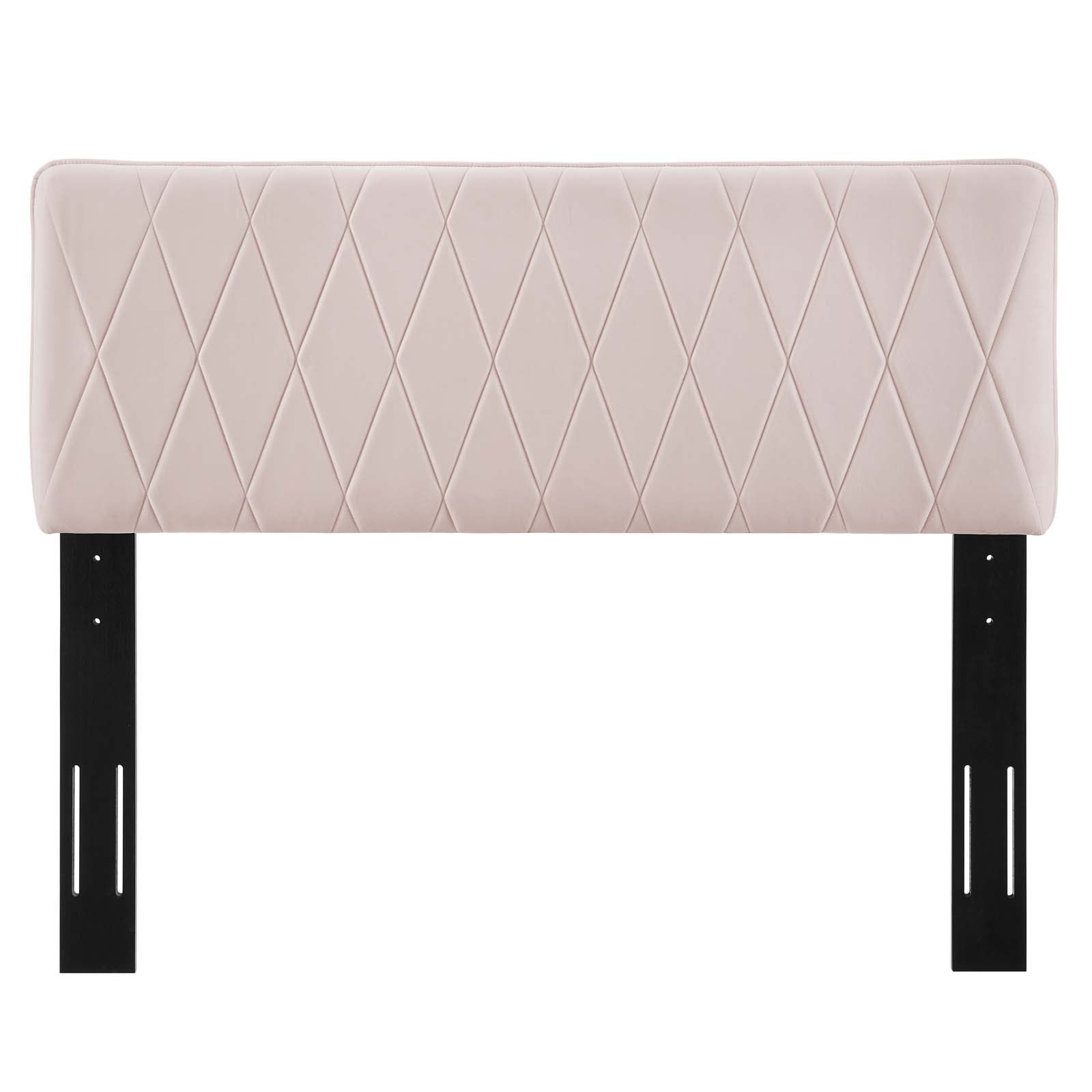 Modway Headboards - Leila Performance Velvet Full/Queen Headboard Pink