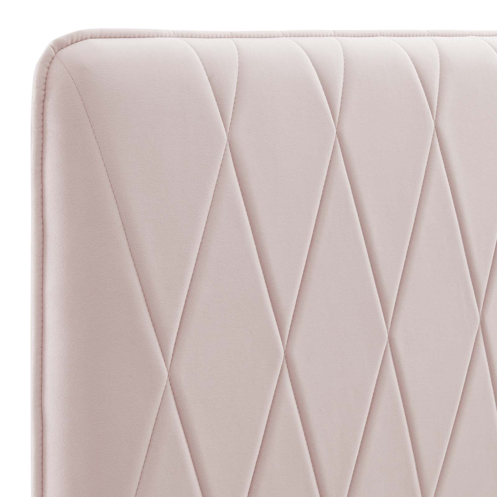 Modway Headboards - Leila Performance Velvet Full/Queen Headboard Pink