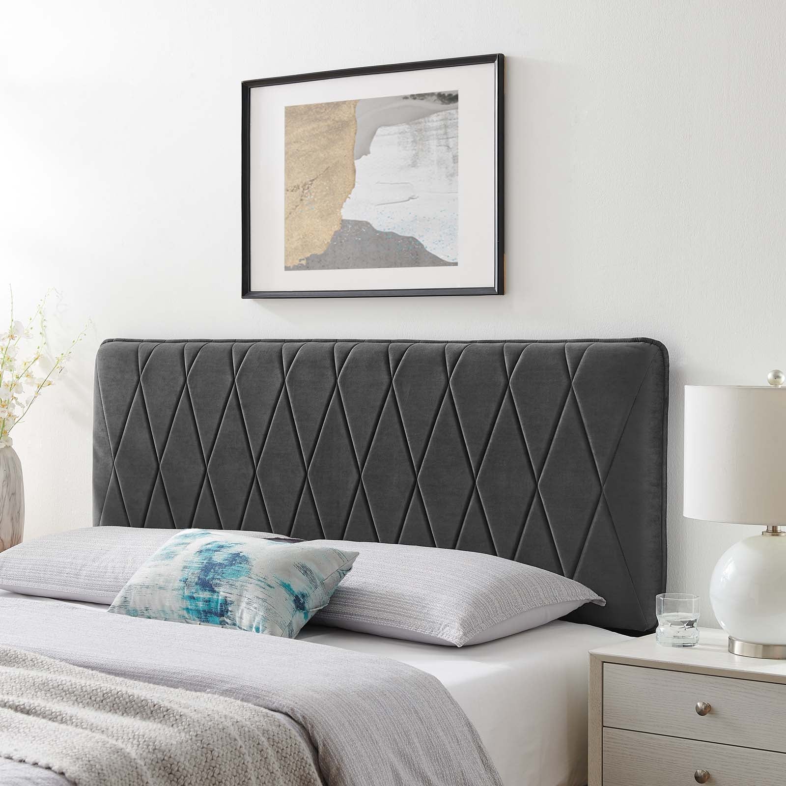 Modway Headboards - Leila King/California King Headboard Charcoal