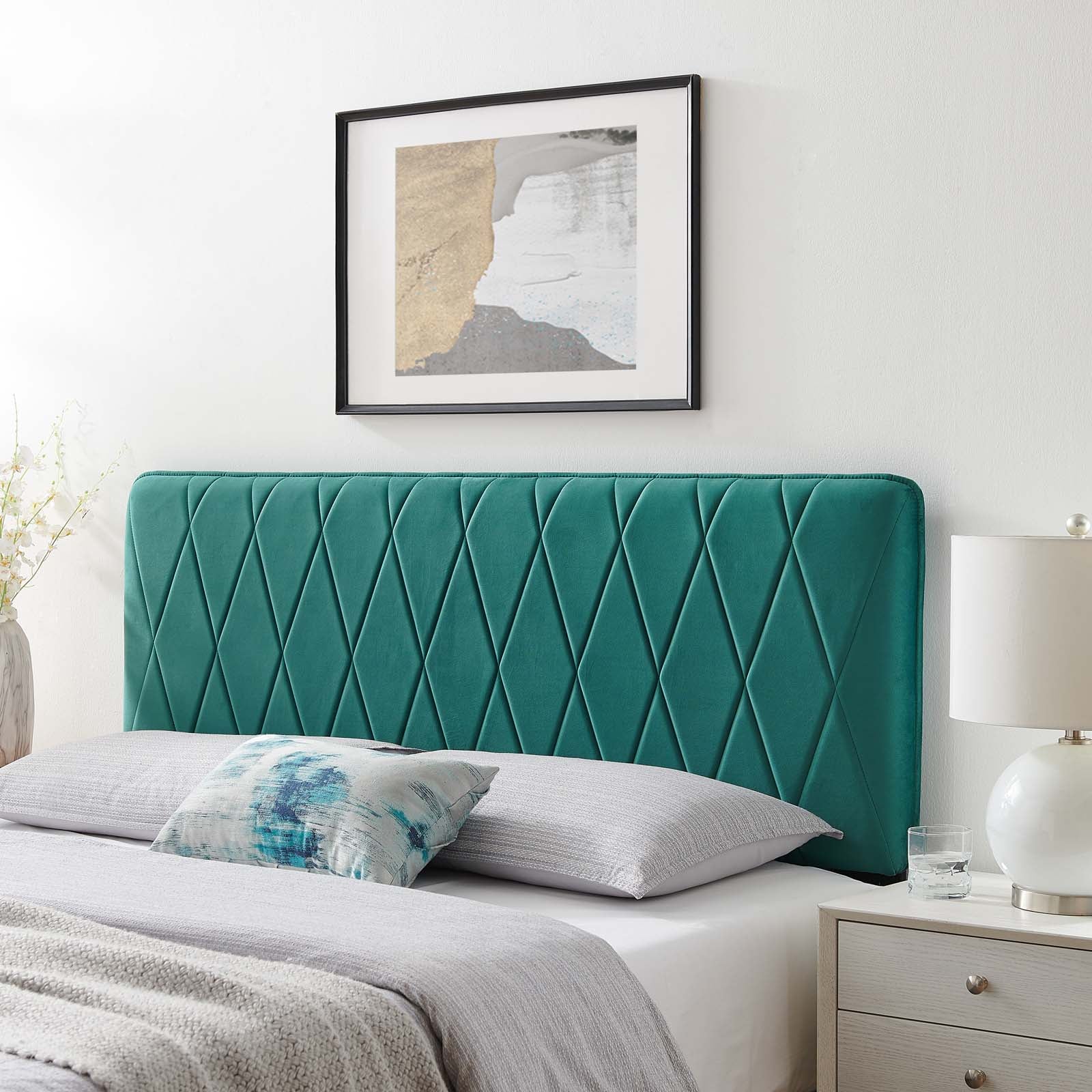 Modway Headboards - Leila King/California King Headboard Teal