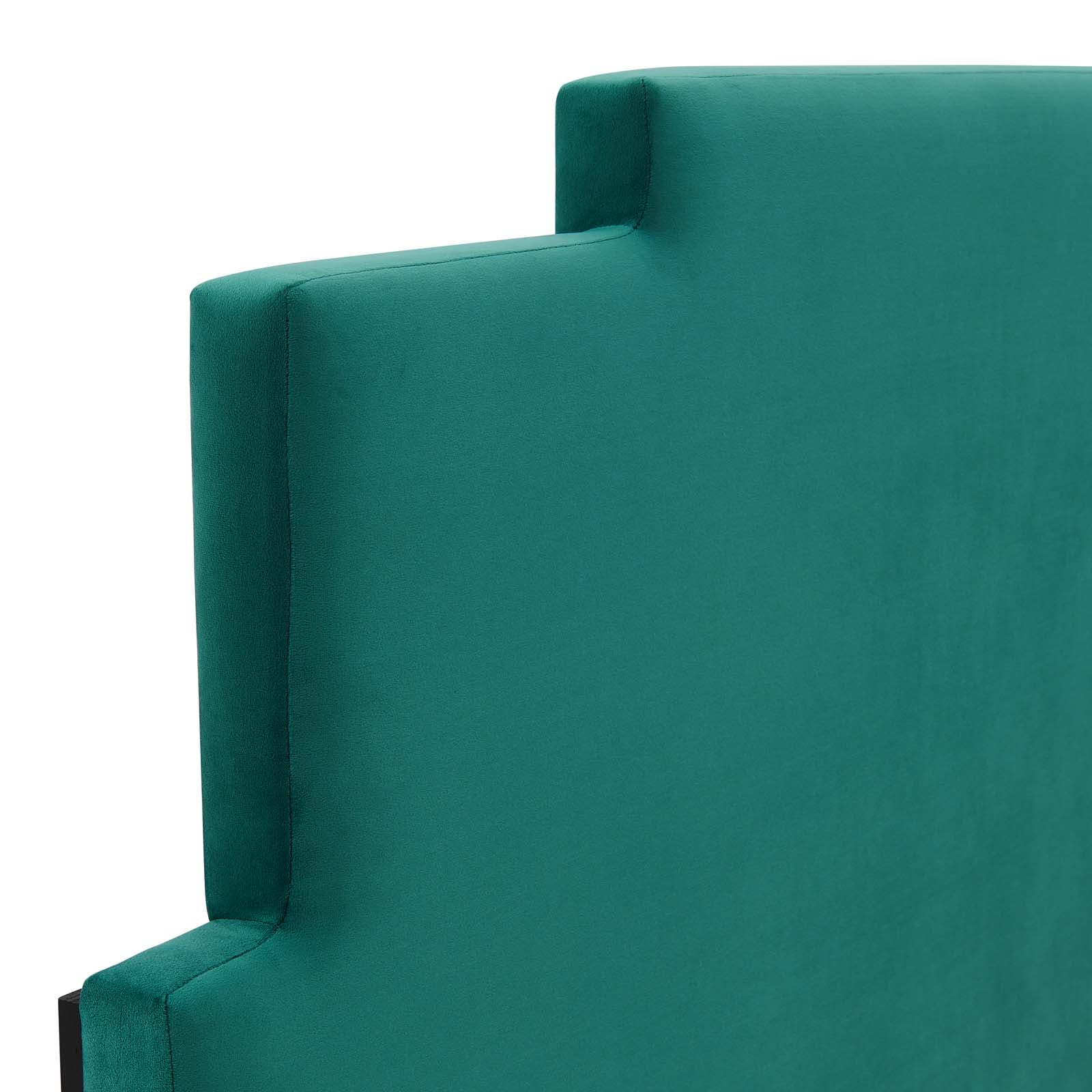 Modway Headboards - Kasia Performance Velvet Twin Headboard Teal