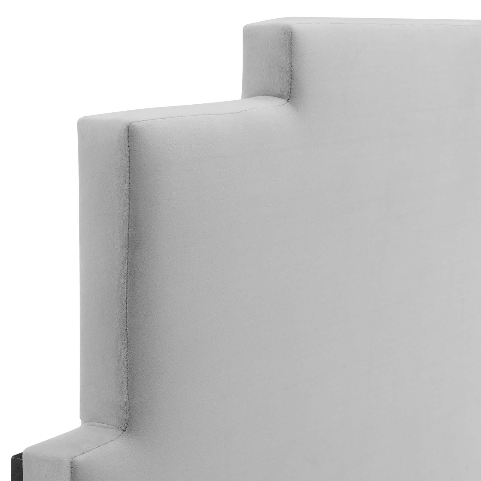 Modway Headboards - Kasia Performance Velvet Full/Queen Headboard Light Gray