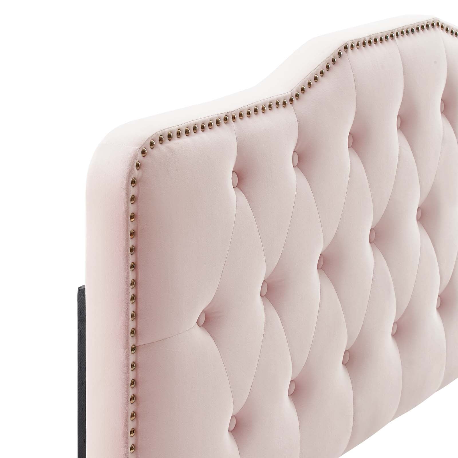 Modway Headboards - Sophia Tufted Performance Velvet Full/Queen Headboard Pink