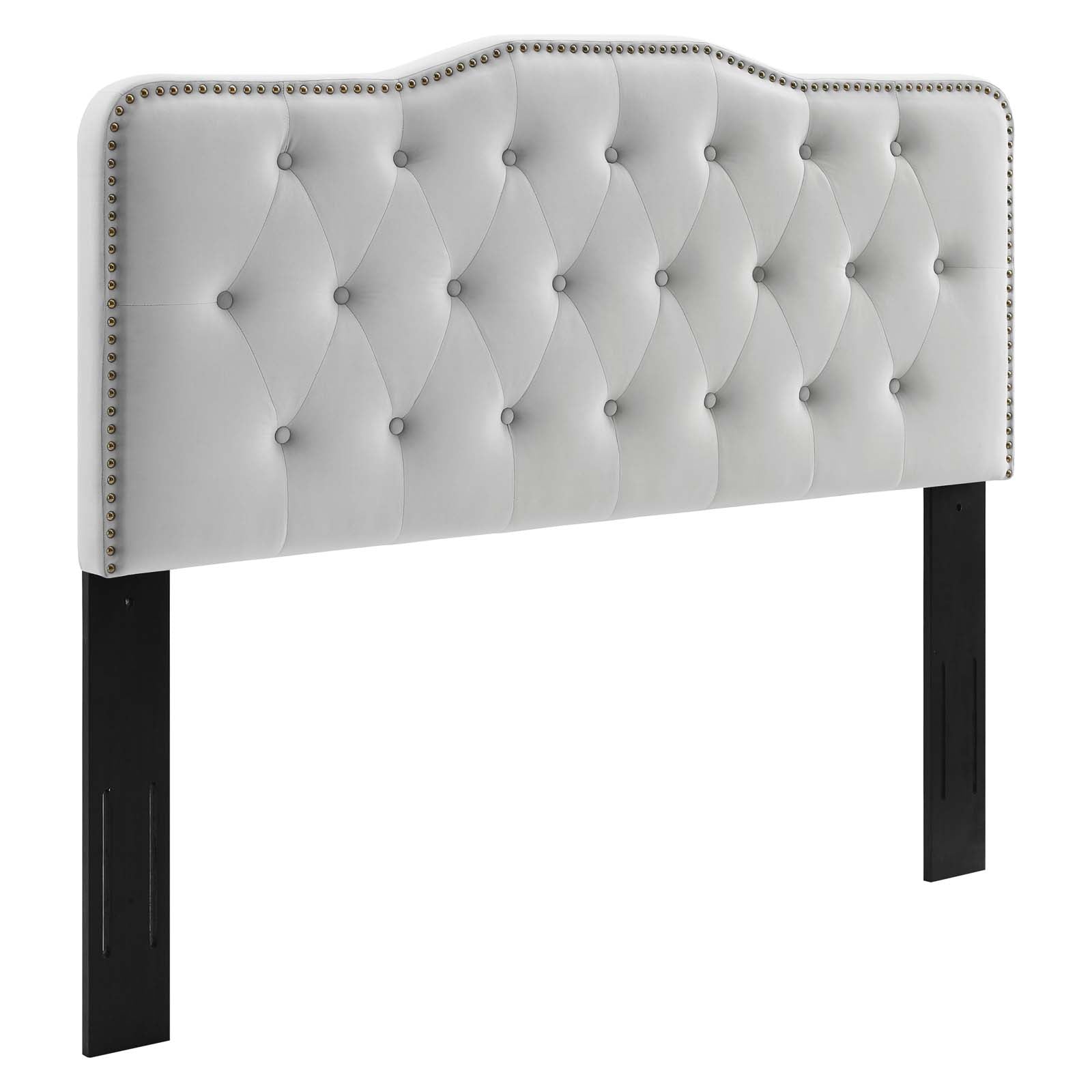 Modway Headboards - Sophia Tufted Performance Velvet King/California King Headboard Light Gray