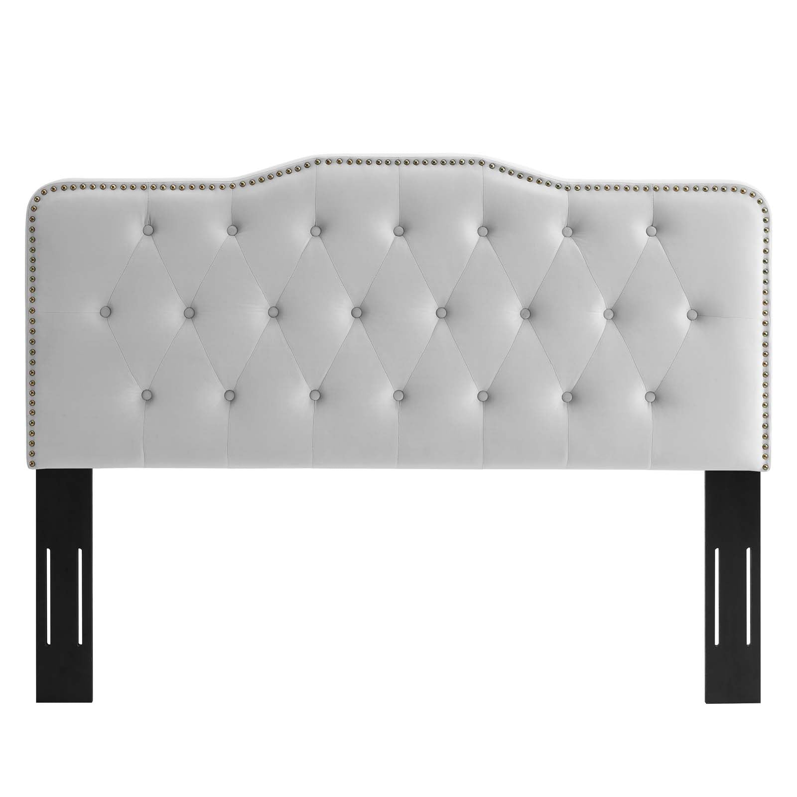 Modway Headboards - Sophia Tufted Performance Velvet King/California King Headboard Light Gray