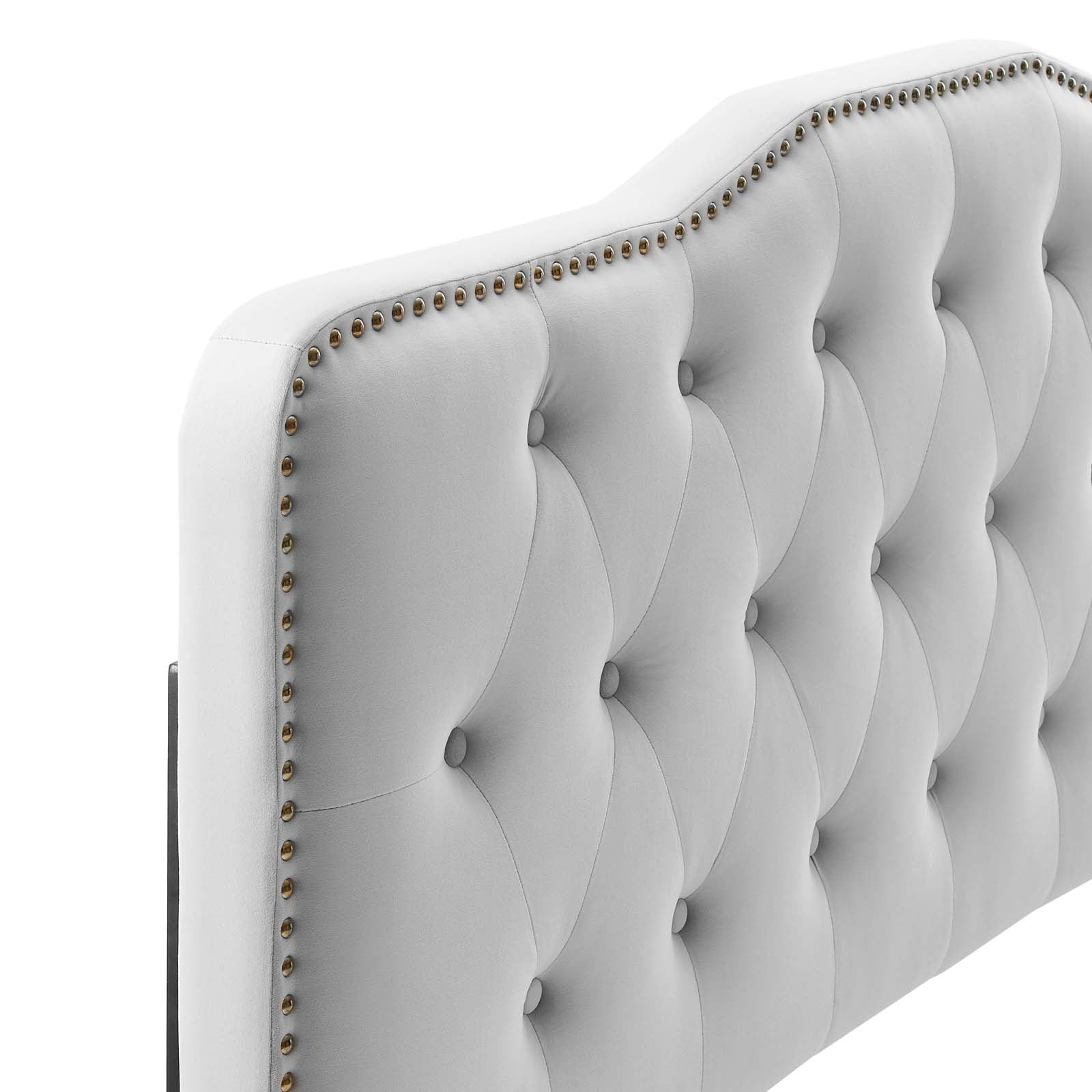 Modway Headboards - Sophia Tufted Performance Velvet King/California King Headboard Light Gray