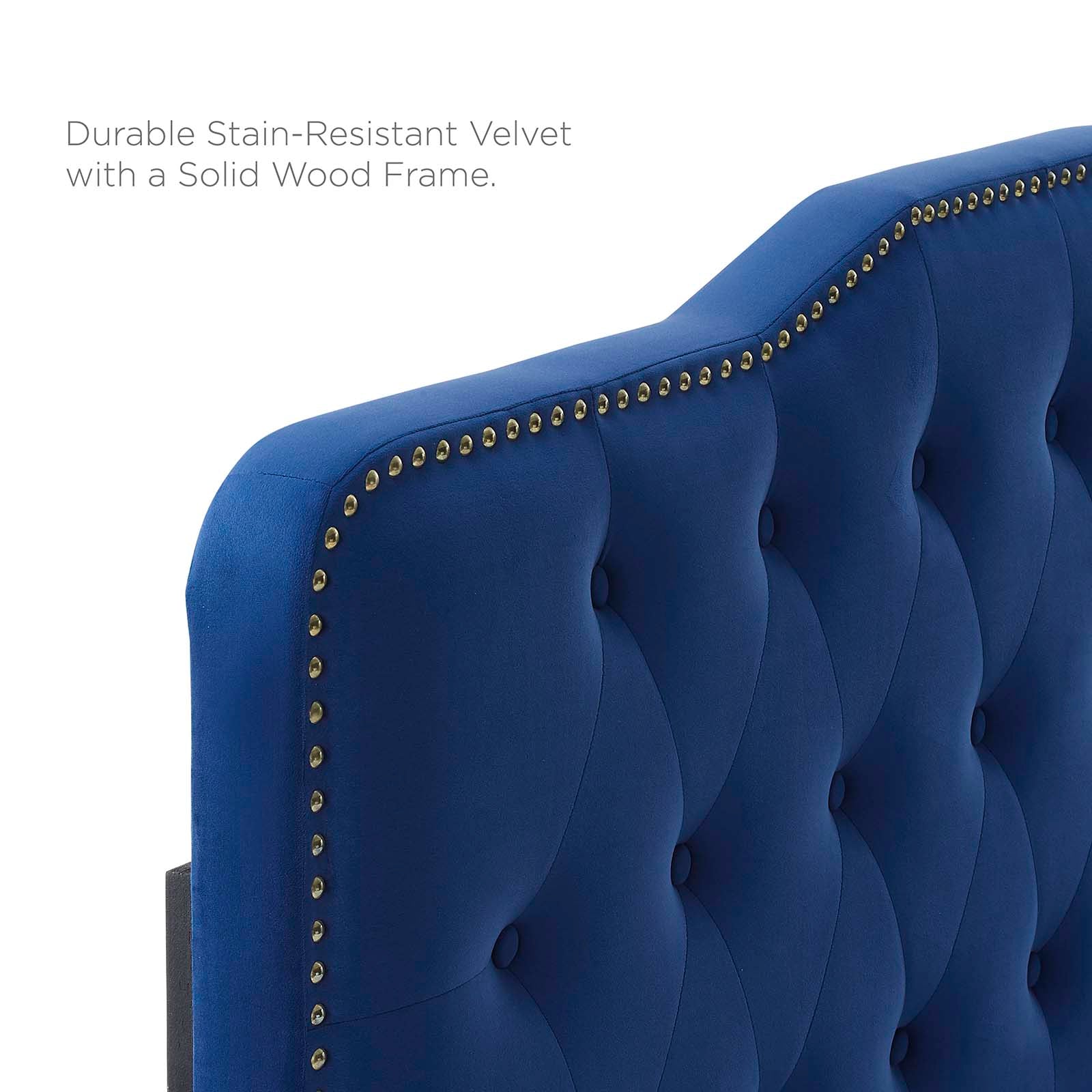 Modway Headboards - Sophia Tufted Performance Velvet King/California King Headboard Navy